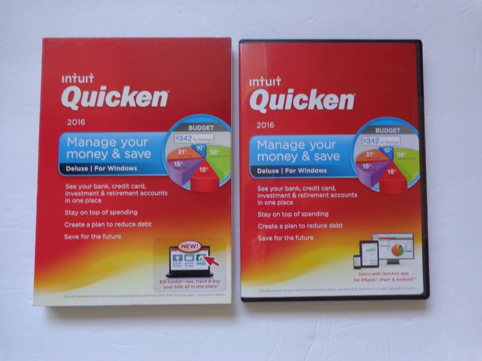 INTUIT QUICKEN 2016 DELUXE FOR WINDOWS Vista SP1/7/8/8.1