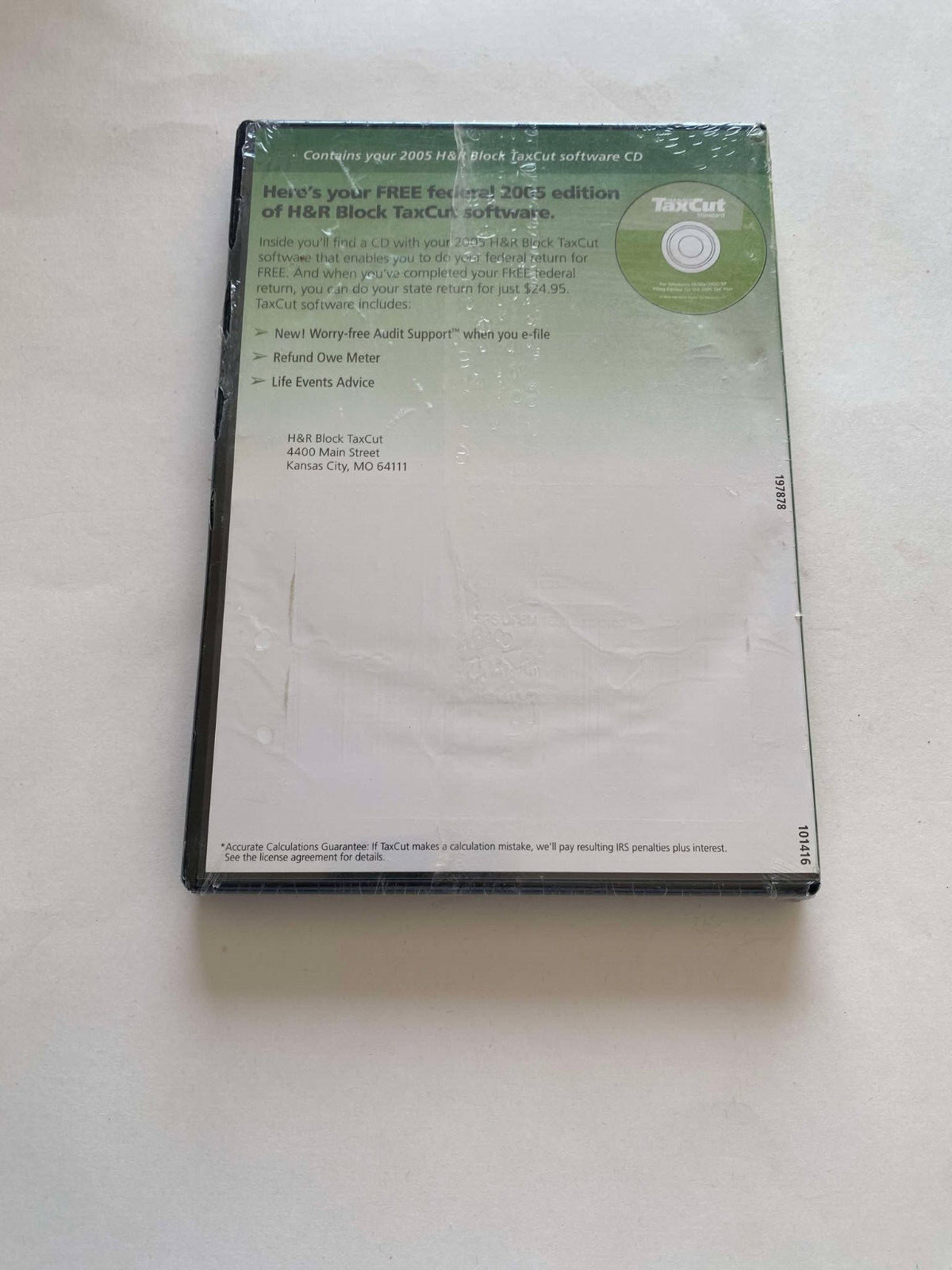 2005 H&R Block Tax Cut Software – Tax Federal Fast CD BRAND NEW FACTORY SEALED