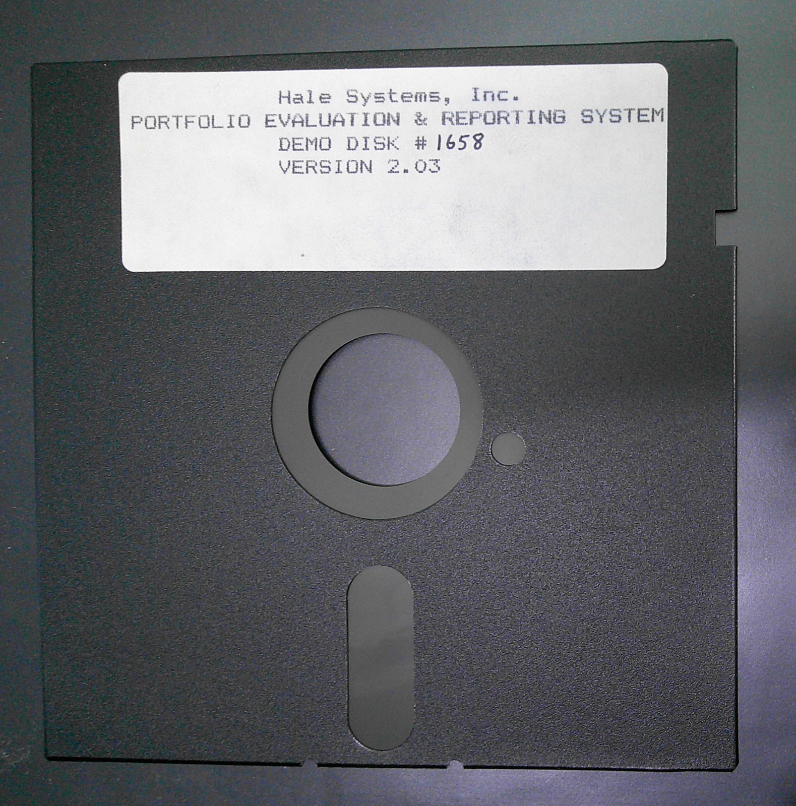 1983 Pear Portfolio Management System, by Hale Systems, Demo program for IBM PCs