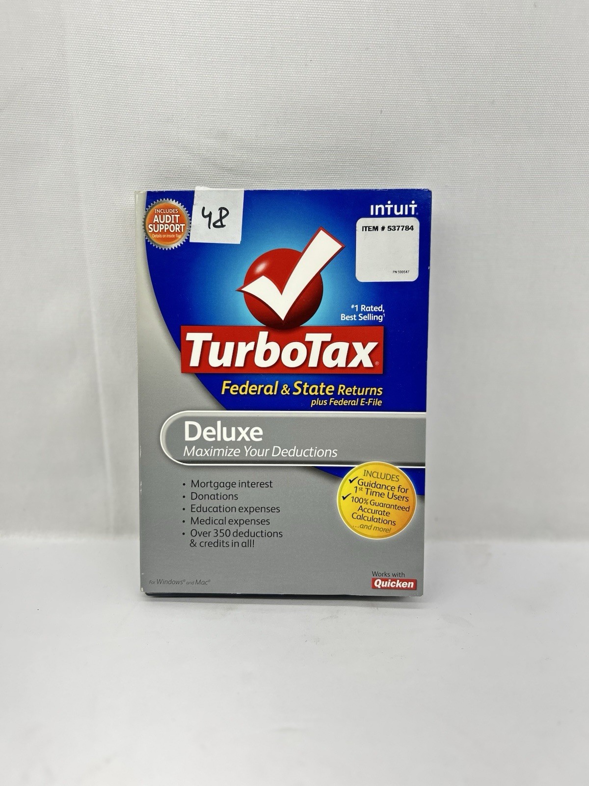 2010 TurboTax Deluxe Federal/State Returns + E-File, New Sealed in Retail Box