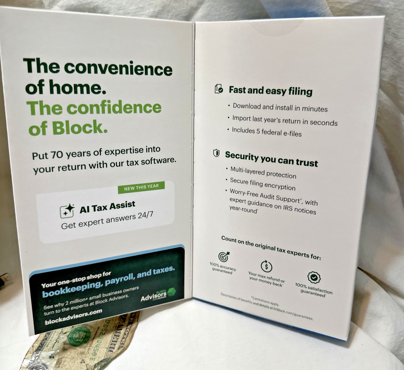 NEW 2025 H&R Block Tax Software Premium for PC Mac Key Card Self employed Rental