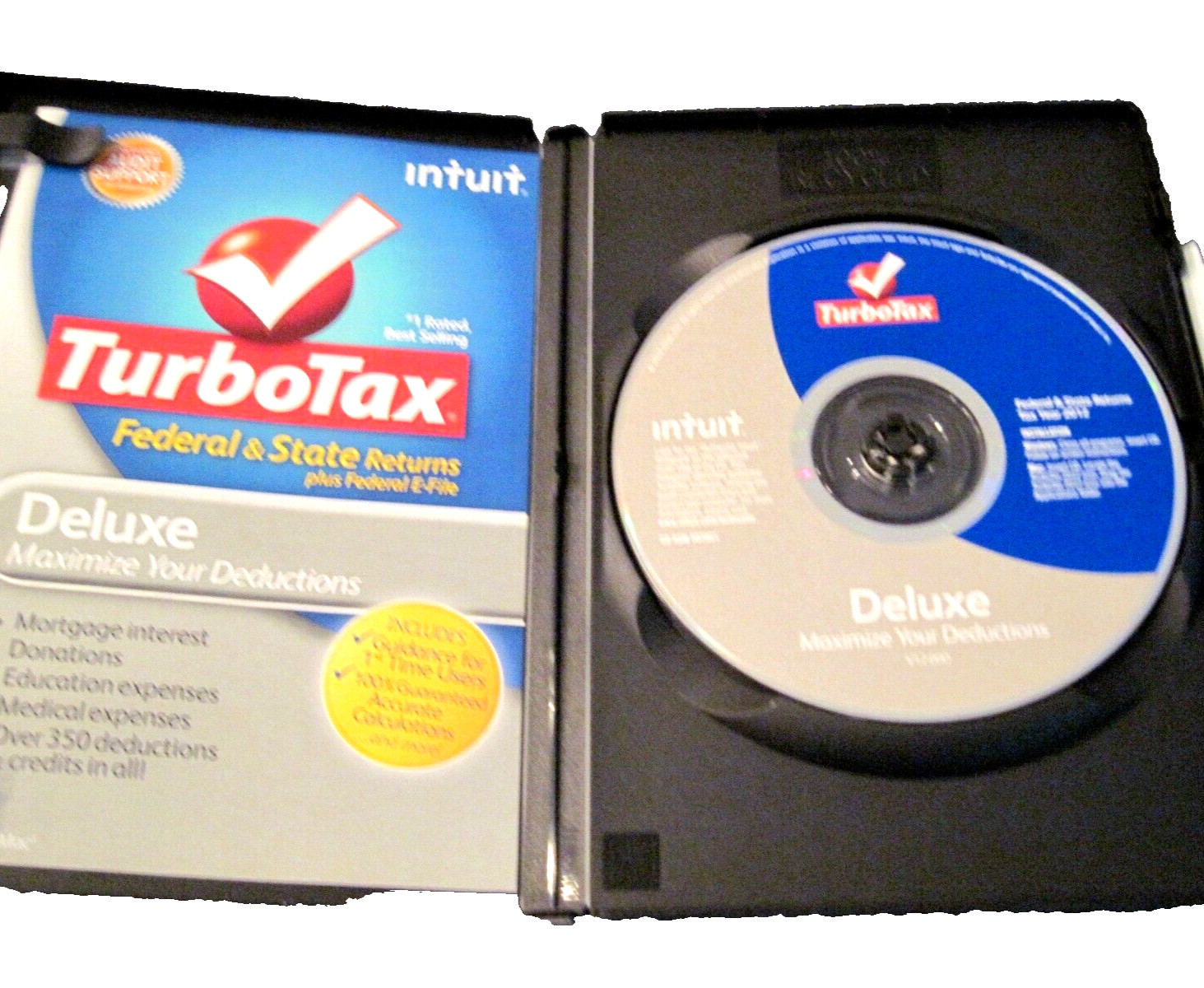Turbotax 2012 Deluxe Tax Software Federal and State E-File