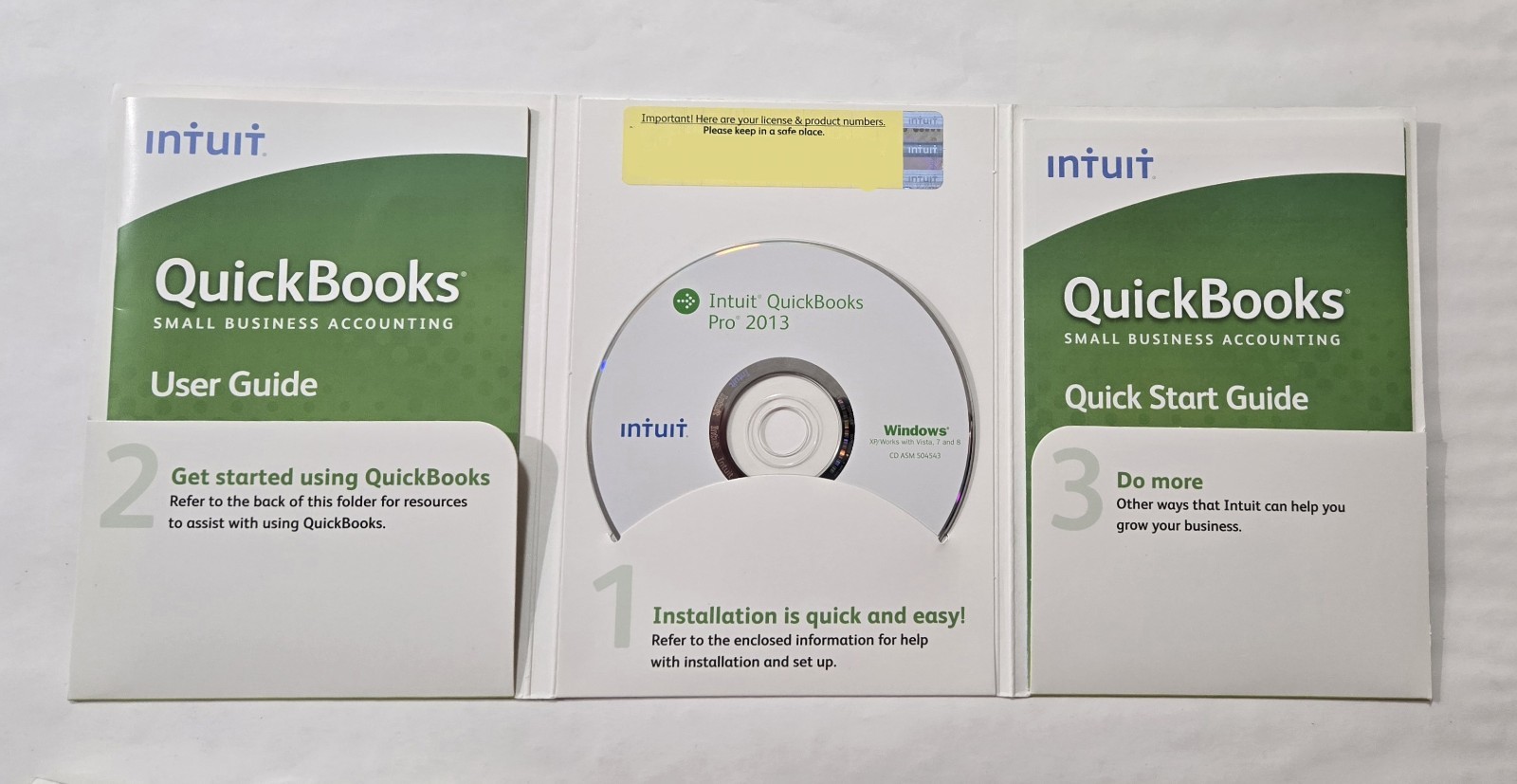 INTUIT QUICKBOOKS PRO 2013 FOR WINDOWS 8 w/Validation Lifetime License