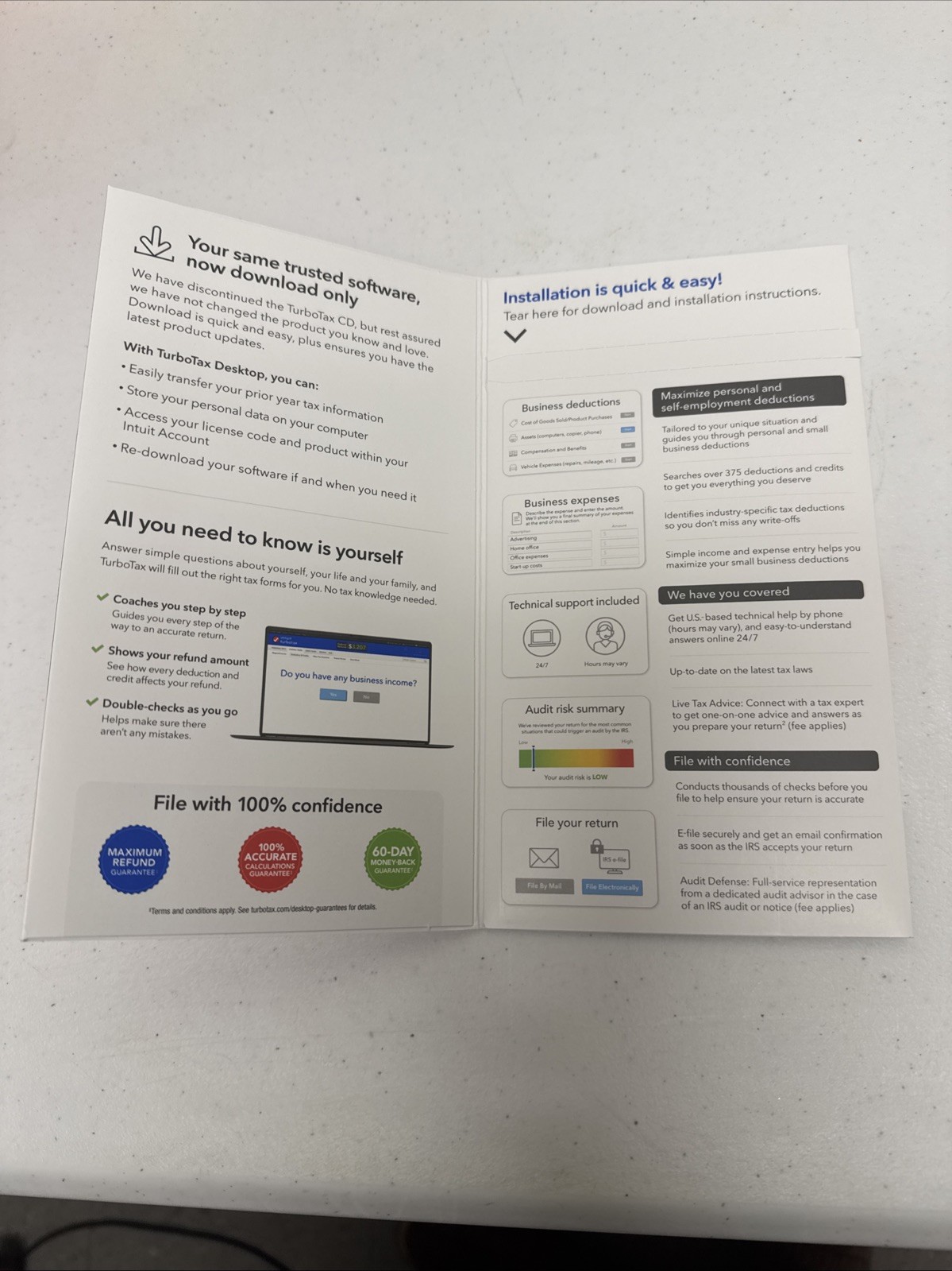 NEW TurboTax Home & Business 2024 Unopened DIGITAL CODE INCLUDED ￼