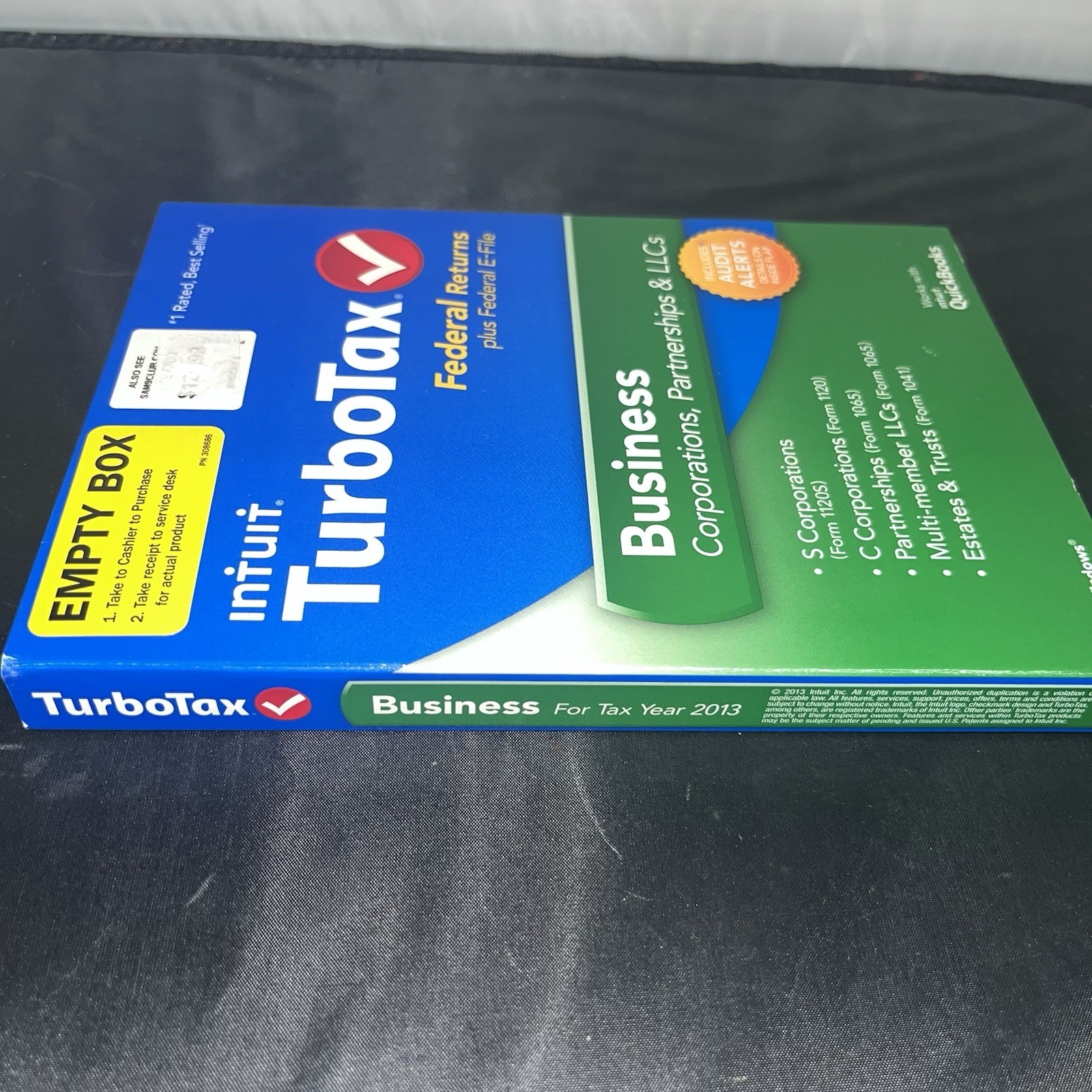 TURBOTAX 2013 BUSINESS PARTNERSHIPS, CORPORATIONS & LLCs For Windows
