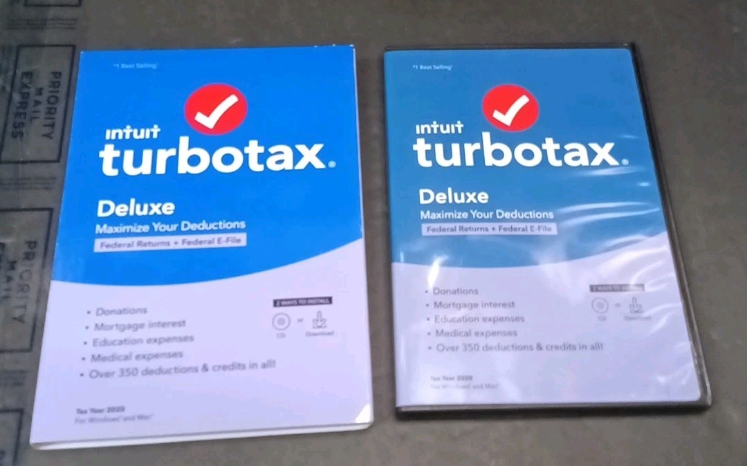 TurboTax Deluxe 2020 – Physical Disc STATE NOT INCLUDED