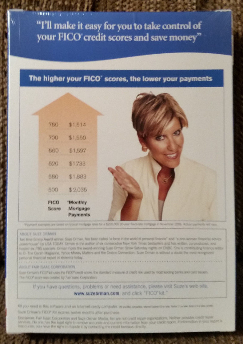 Suze Orman Platinum Fico Kit and Insurance Kit. 2 financial tools. New – sealed.