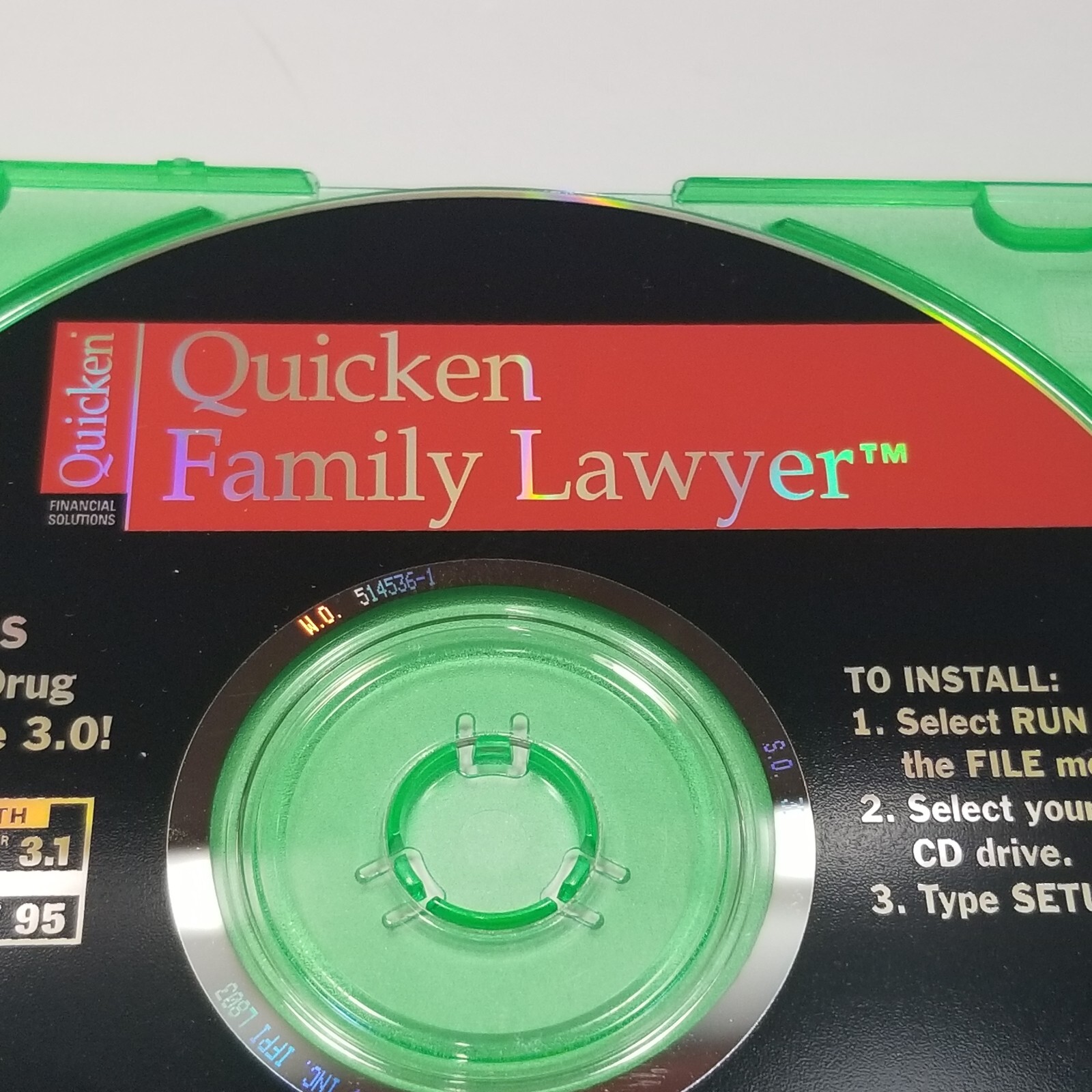 Quicken Family Lawyer CD-Rom for Windows 1995 Parsons Technology