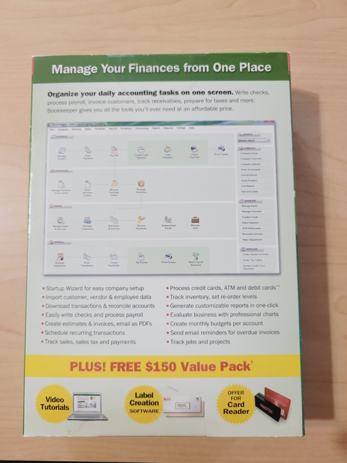 MySoftware Bookkeeper Business Finances Manager Accounting Software 2001 – 2019
