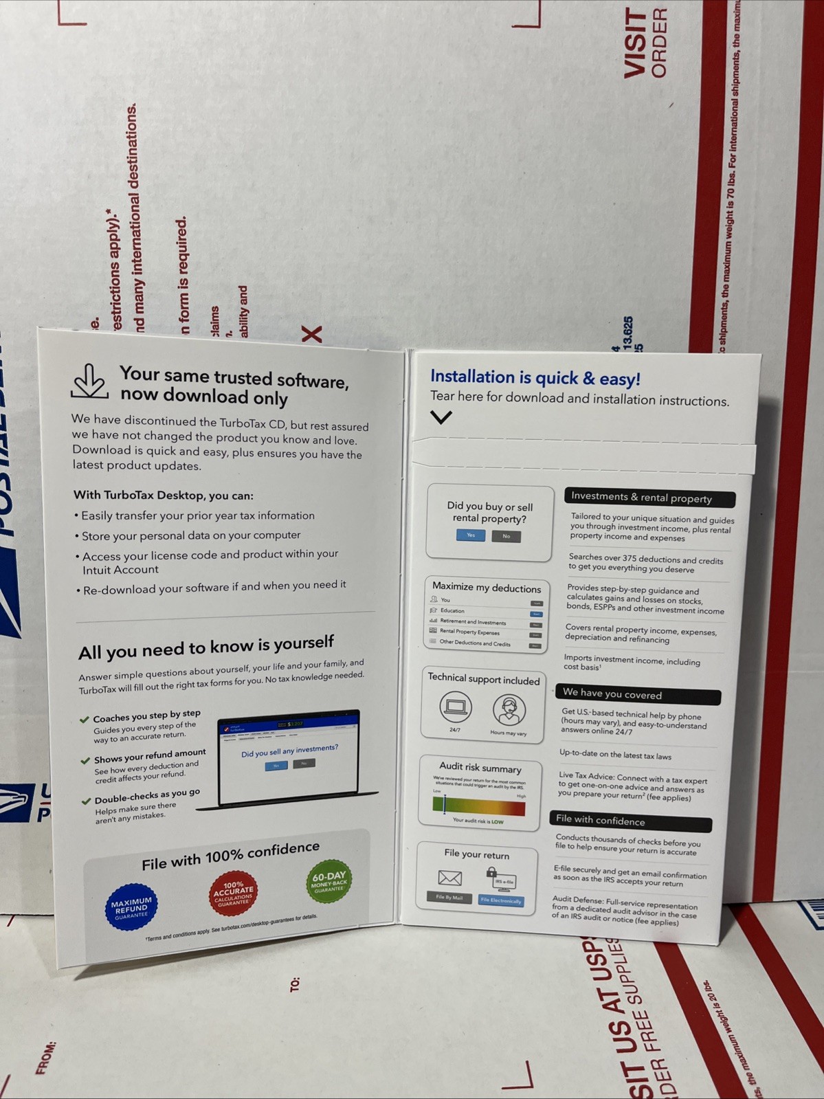 2024 Intuit Turbotax Premier Investments Rental Federal State Window Mac Sealed