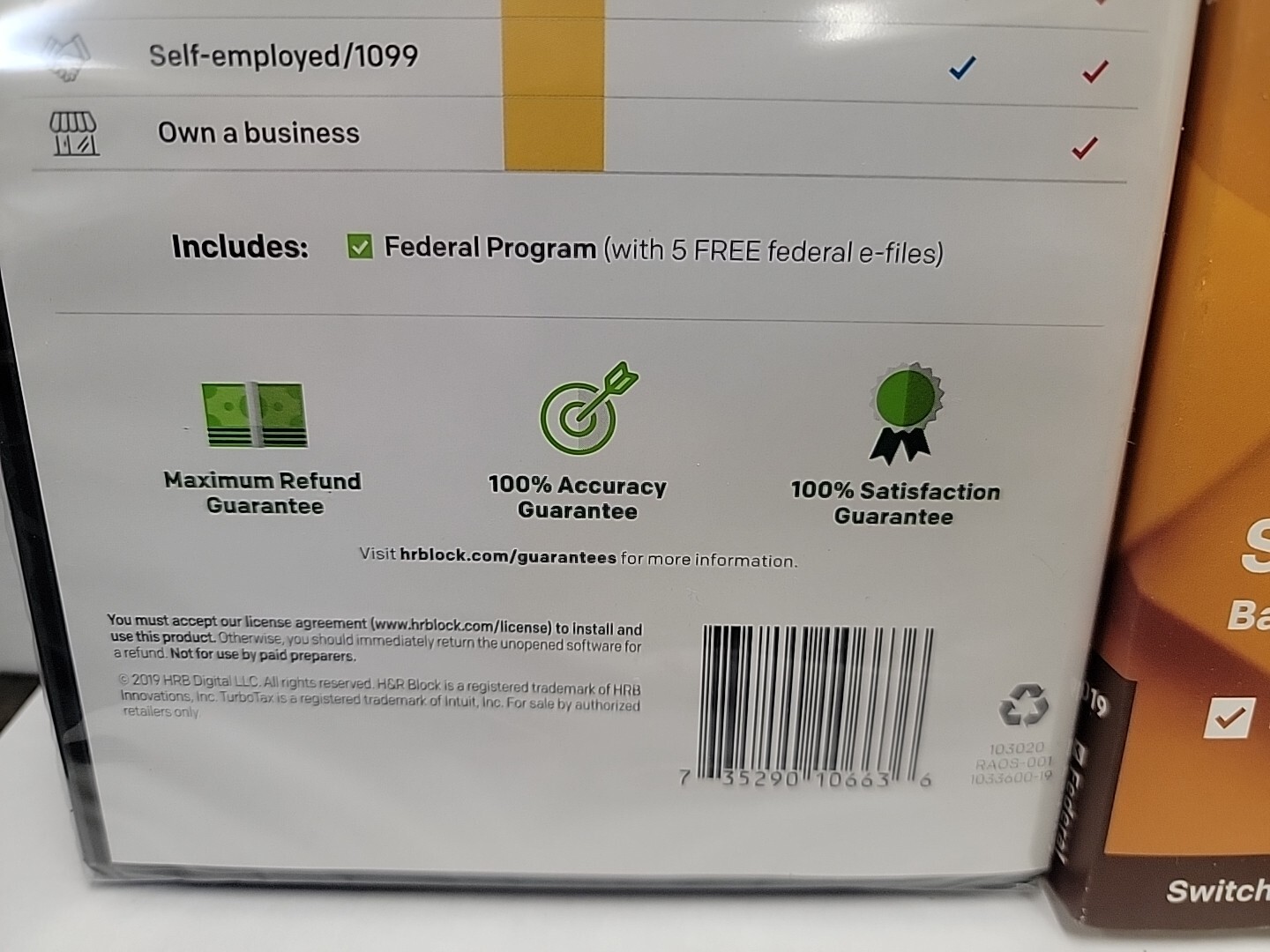 NEW H&R Block Basic Tax Software 2019 for 1 User, Windows 1033600-19 Simple Tax