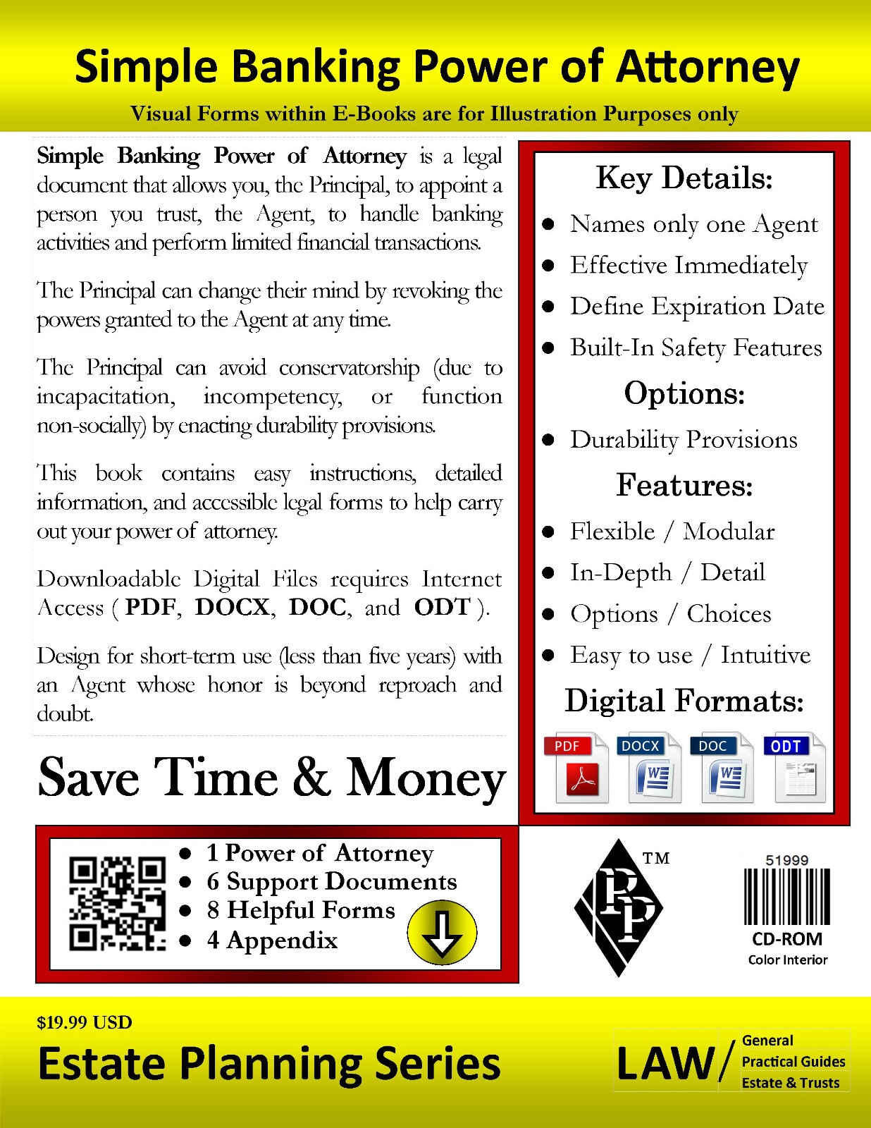 Simple Banking Power of Attorney – Full Version – CD-ROM Only