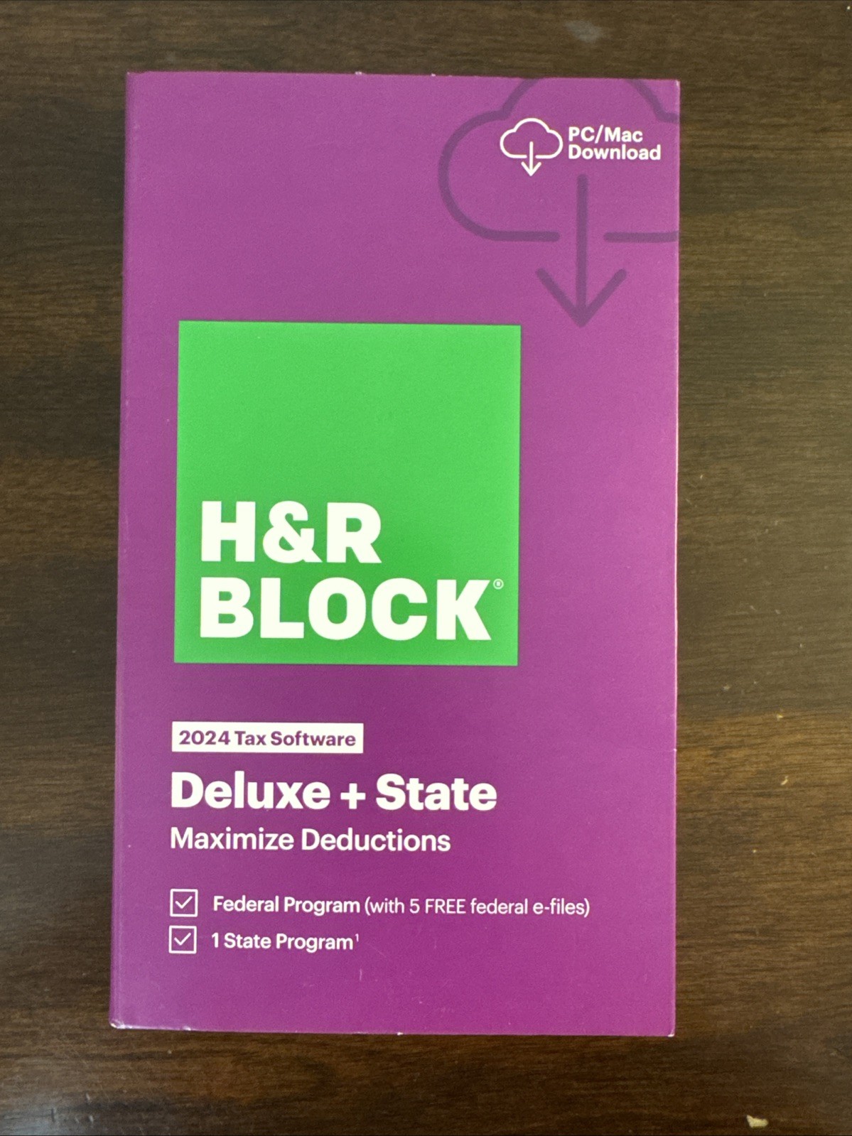 2024 H & R Block Deluxe + State Maximize Deductions Software FAST AUTH DOWNLOAD