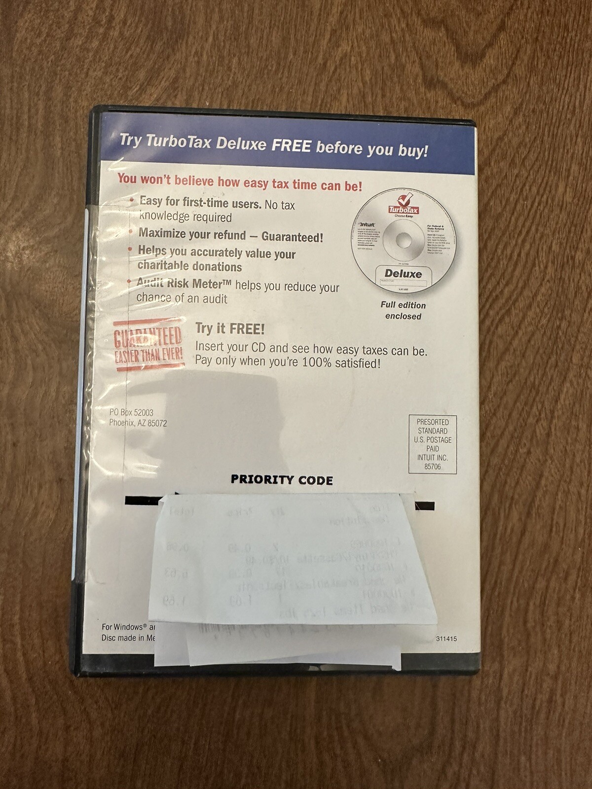2007 TurboTax Deluxe Federal State CD Deluxe Full Edition Sealed In Package