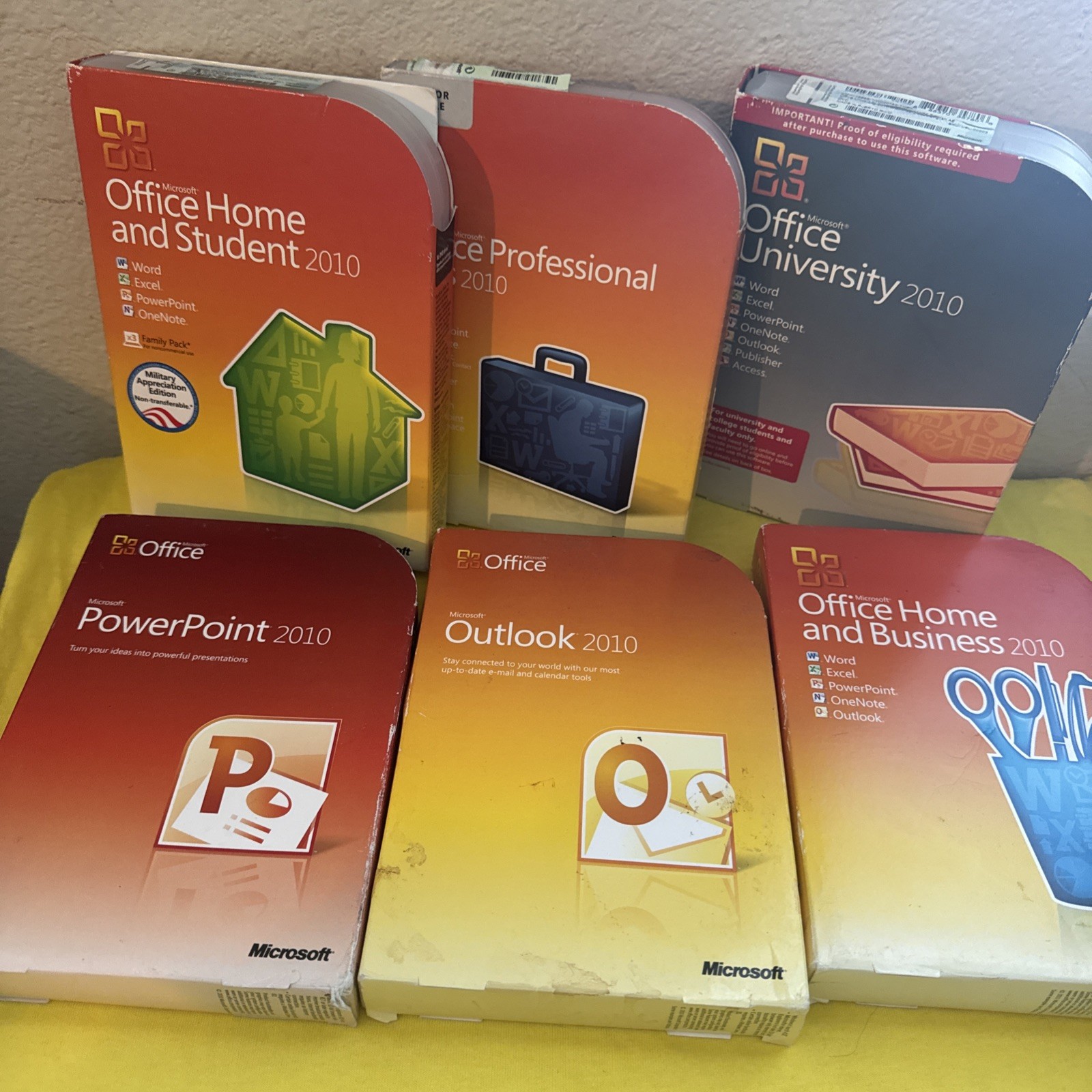 6 2010 Microsoft Office-Professional Plus-office University-Outlook-PowerPoint