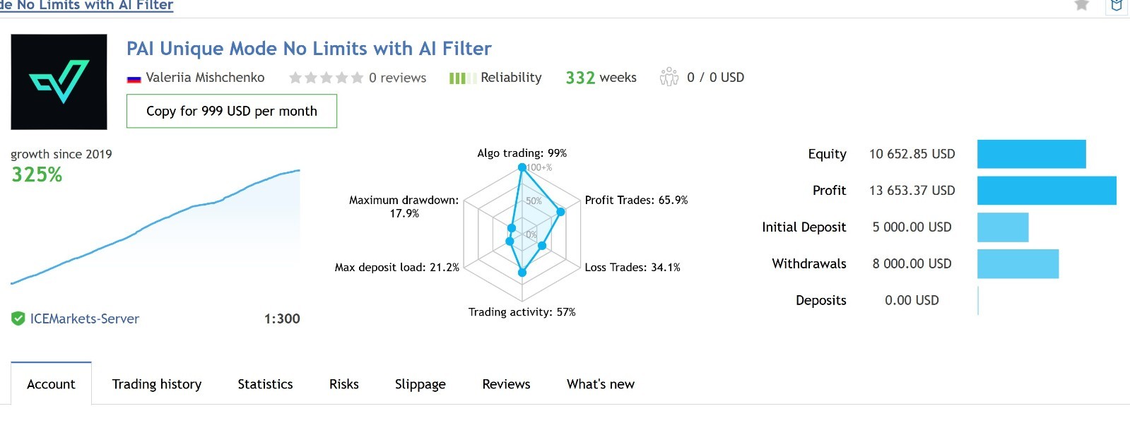 v2.43 Perceptrader AI Forex EA MT5 metatrader algo trading robot scalping ftmo