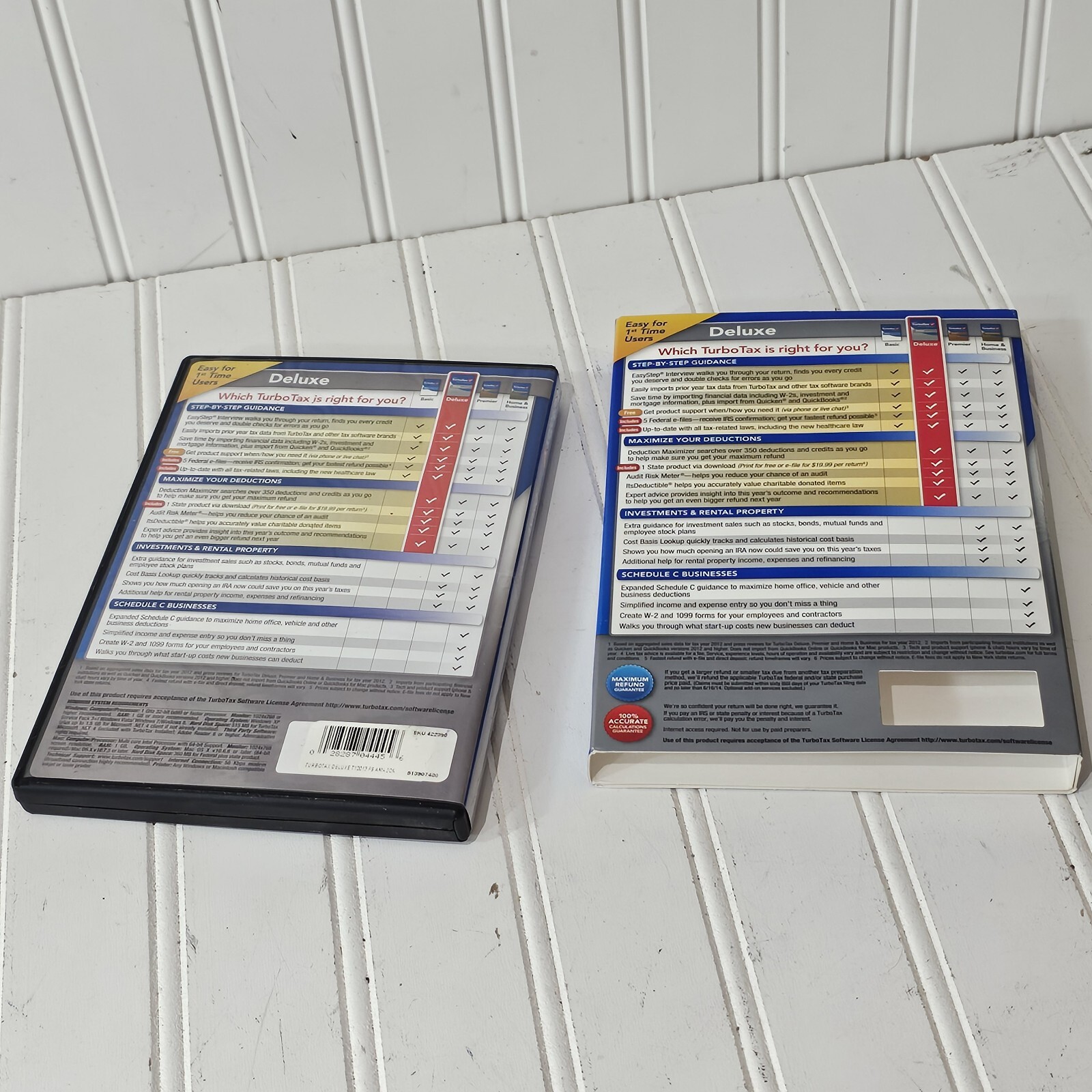 OLD Intuit TurboTax Deluxe 2013 Federal & State Returns Audit Support + Sleeve