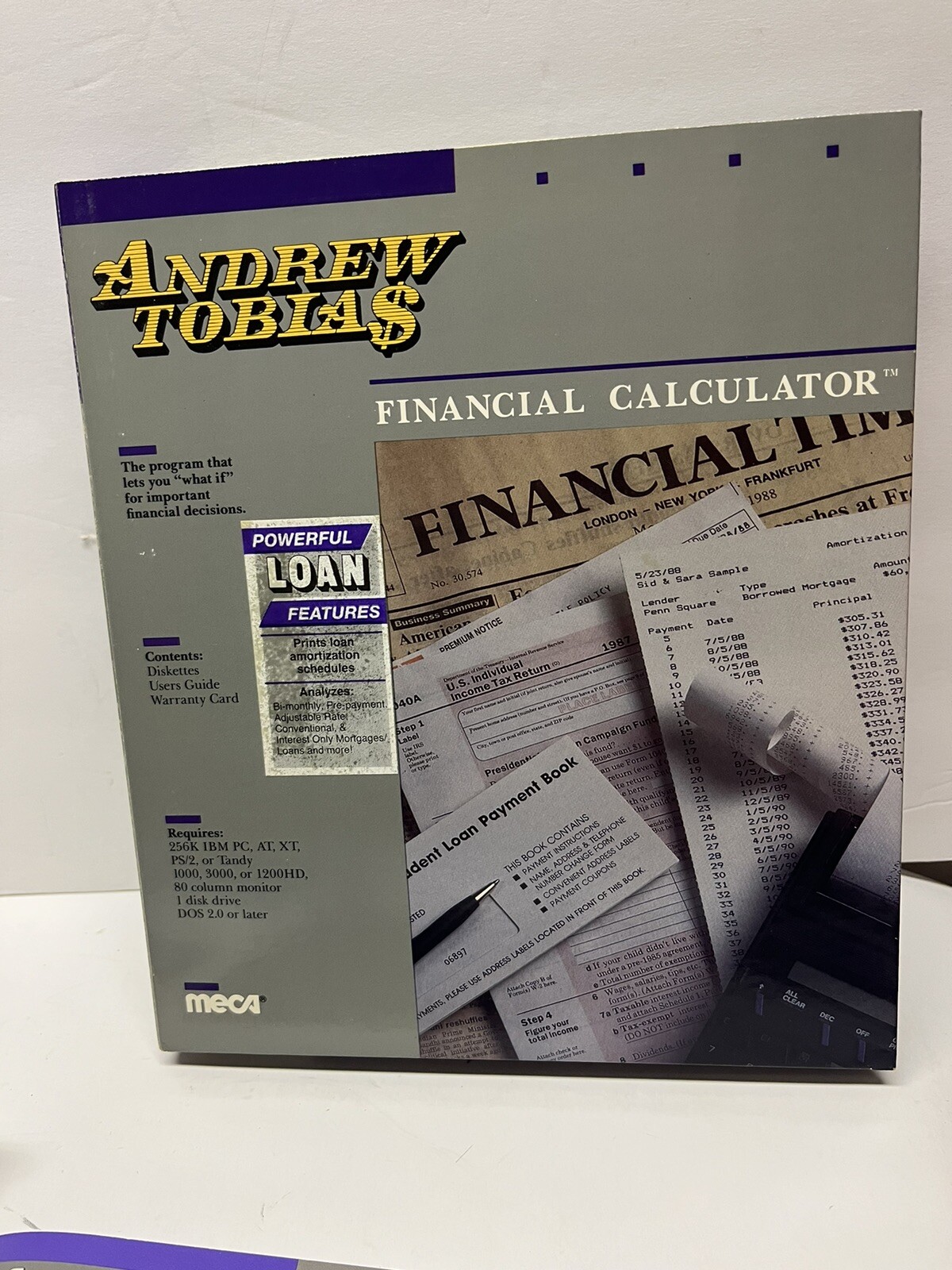 Andrew Tobia$ Financial Calculator Meca – Vintage 5.25 Floppy