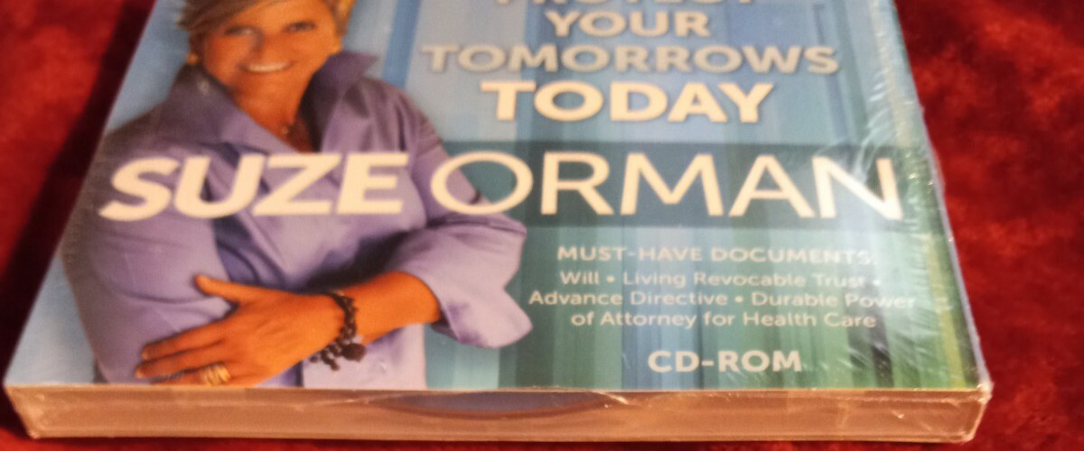 Protect Your Tomorrows Today by Suze Orman (CD-ROM Win/Mac) New Sealed