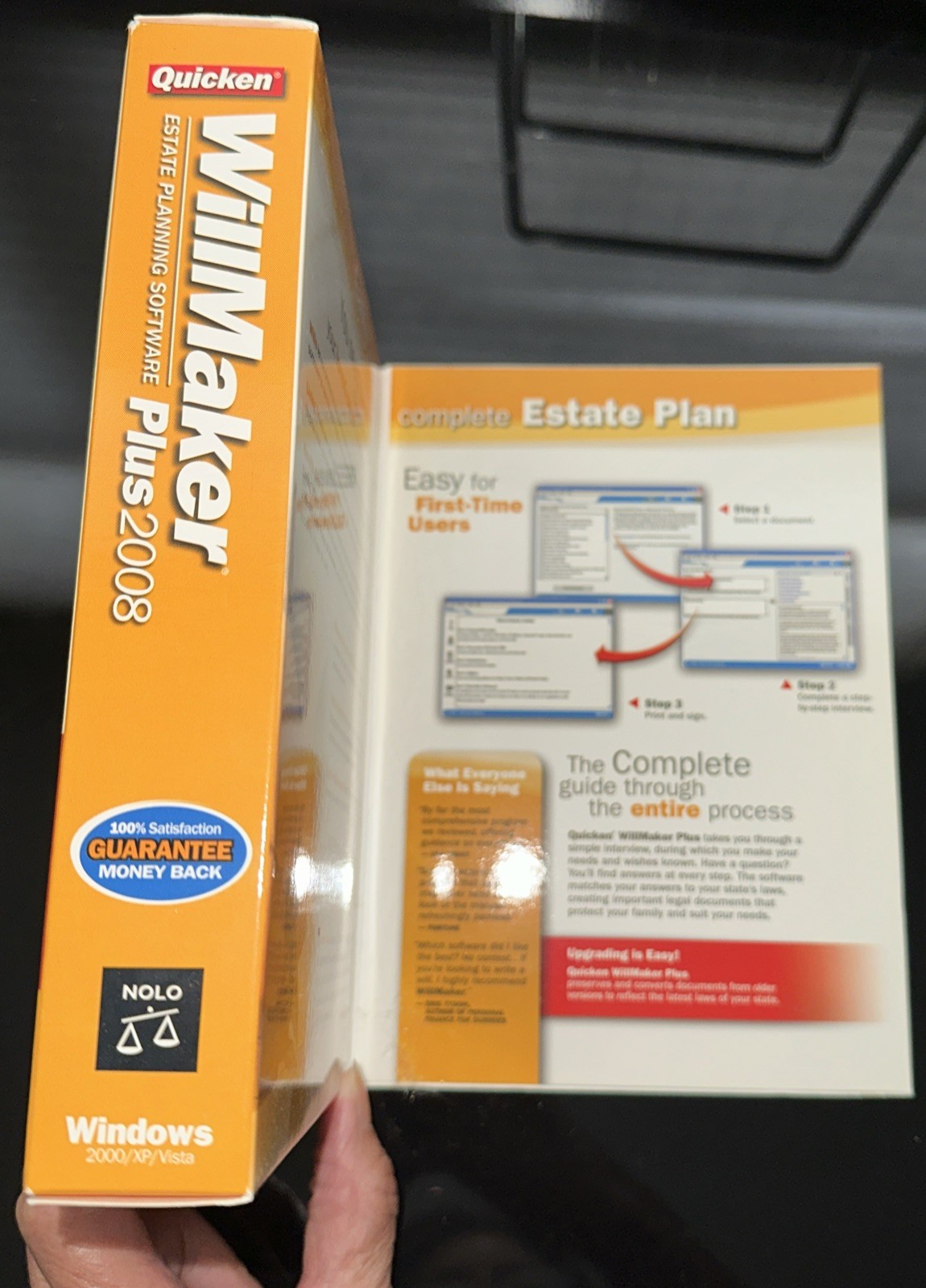 Quicken Willmaker Plus 2008: Estate Planning Software Windows /Opened Never Used