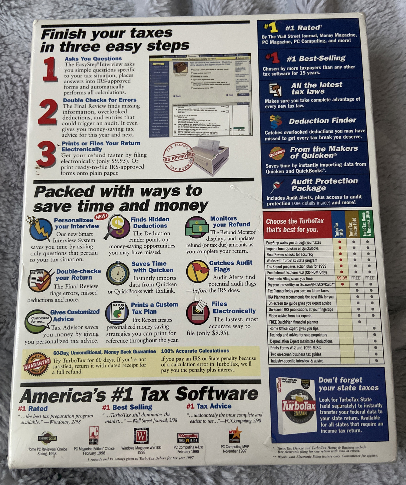 Quicken Turbotax – Tax Year 1998