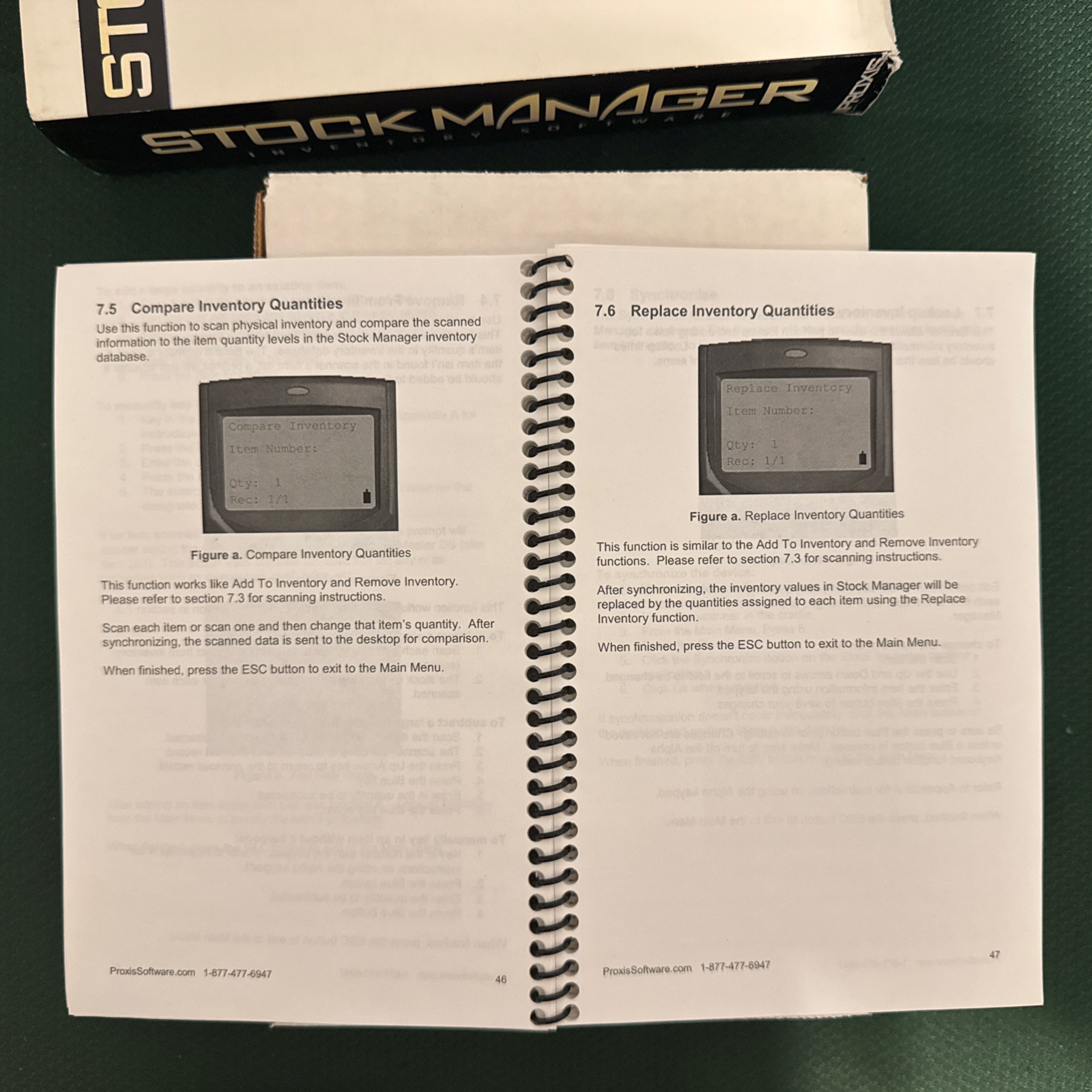 Vintage Proxies Stock Manager Inventory Software.