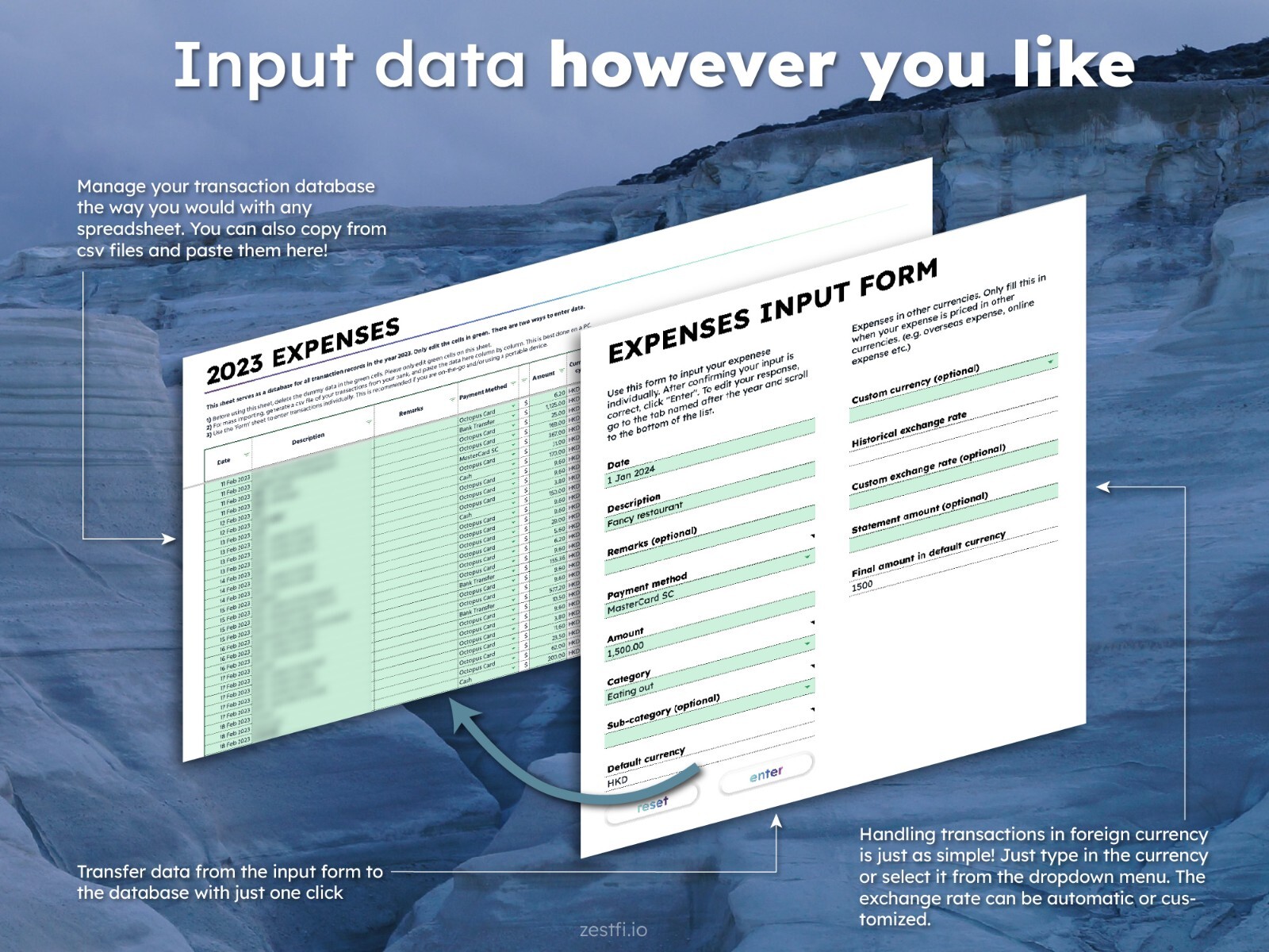 ZestFi Income & Expense Tracker
