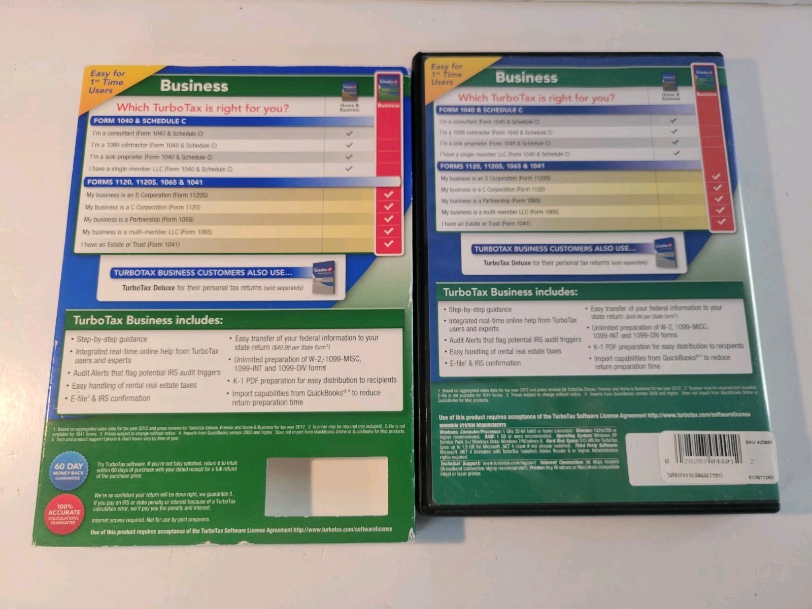 TurboTax Business 2013 for Corporations Partnerships & LLC’s (Windows) Turbo Tax