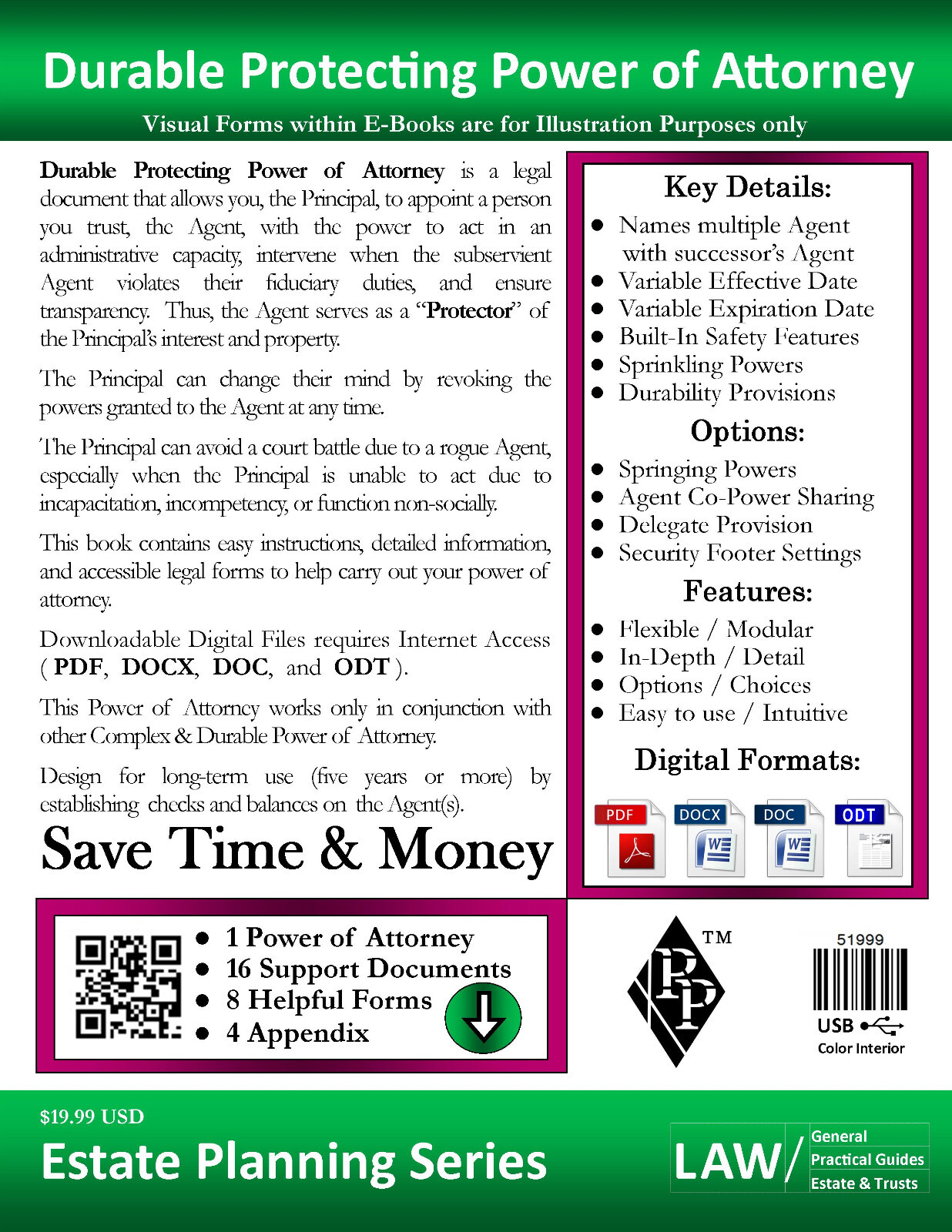 Durable Protecting Power of Attorney – Full Version – USB Flash Drive Only