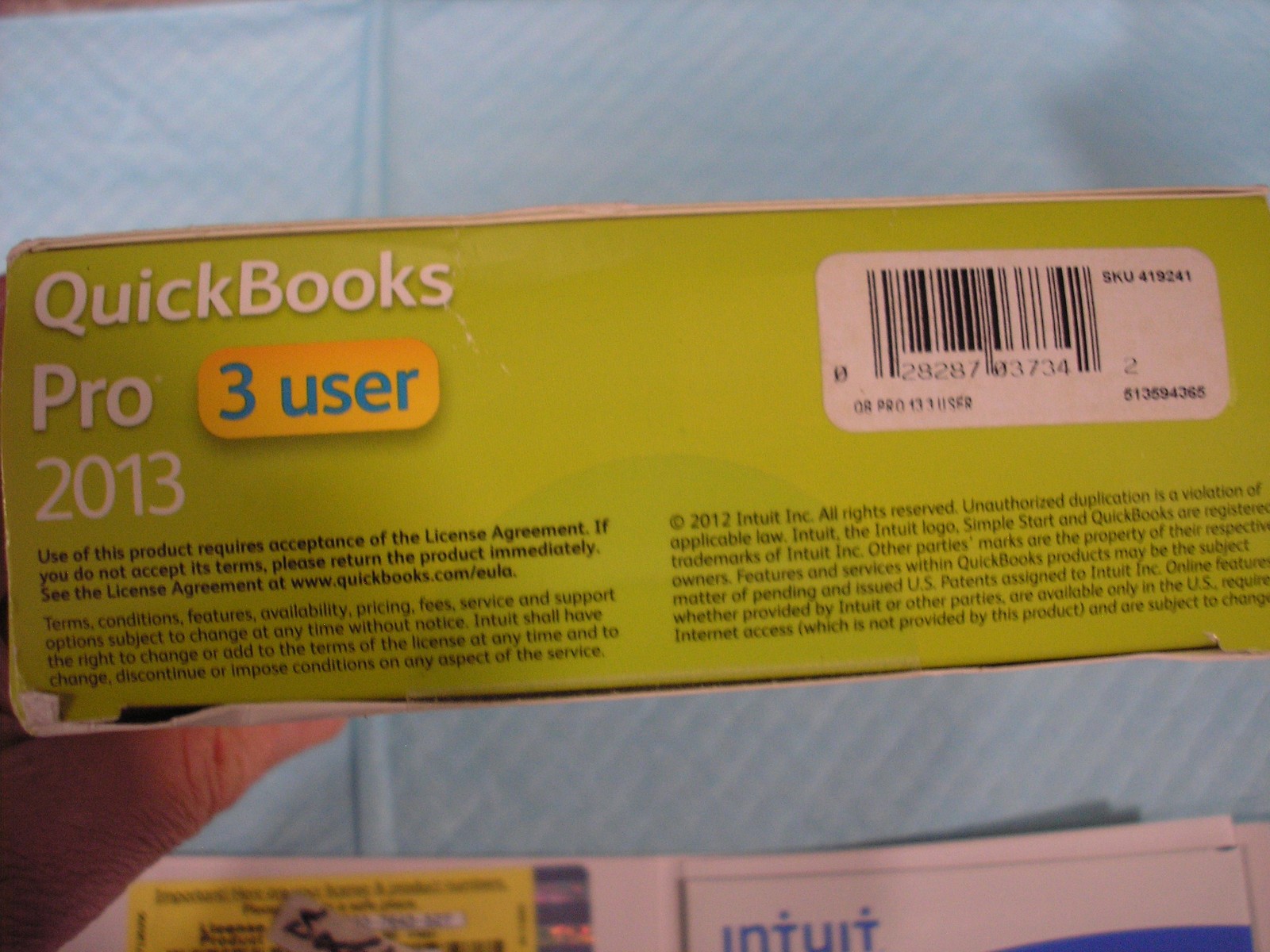 =3 USER VERSION= INTUIT QUICKBOOKS PRO 2013 FOR WINDOWS PC =LIFETIME LICENSE=