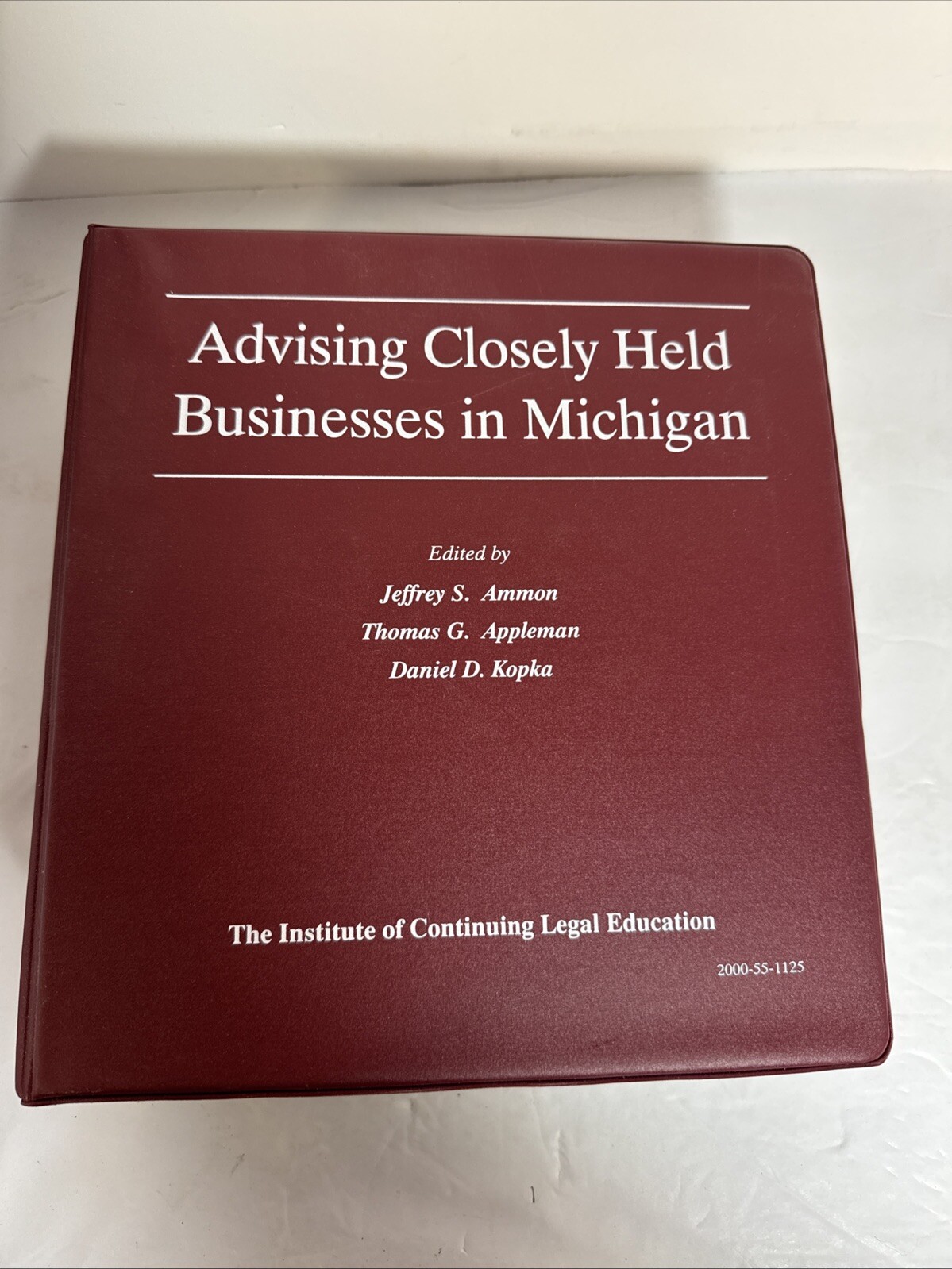 Advising Closely Held Business in Michigan Binder 2006 with Disc