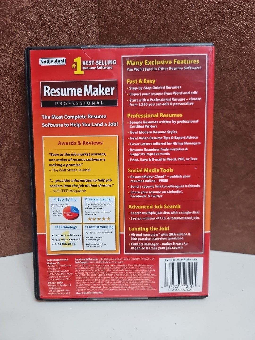 Resume Maker Professional. Bought New And Never Used. Still Sealed.