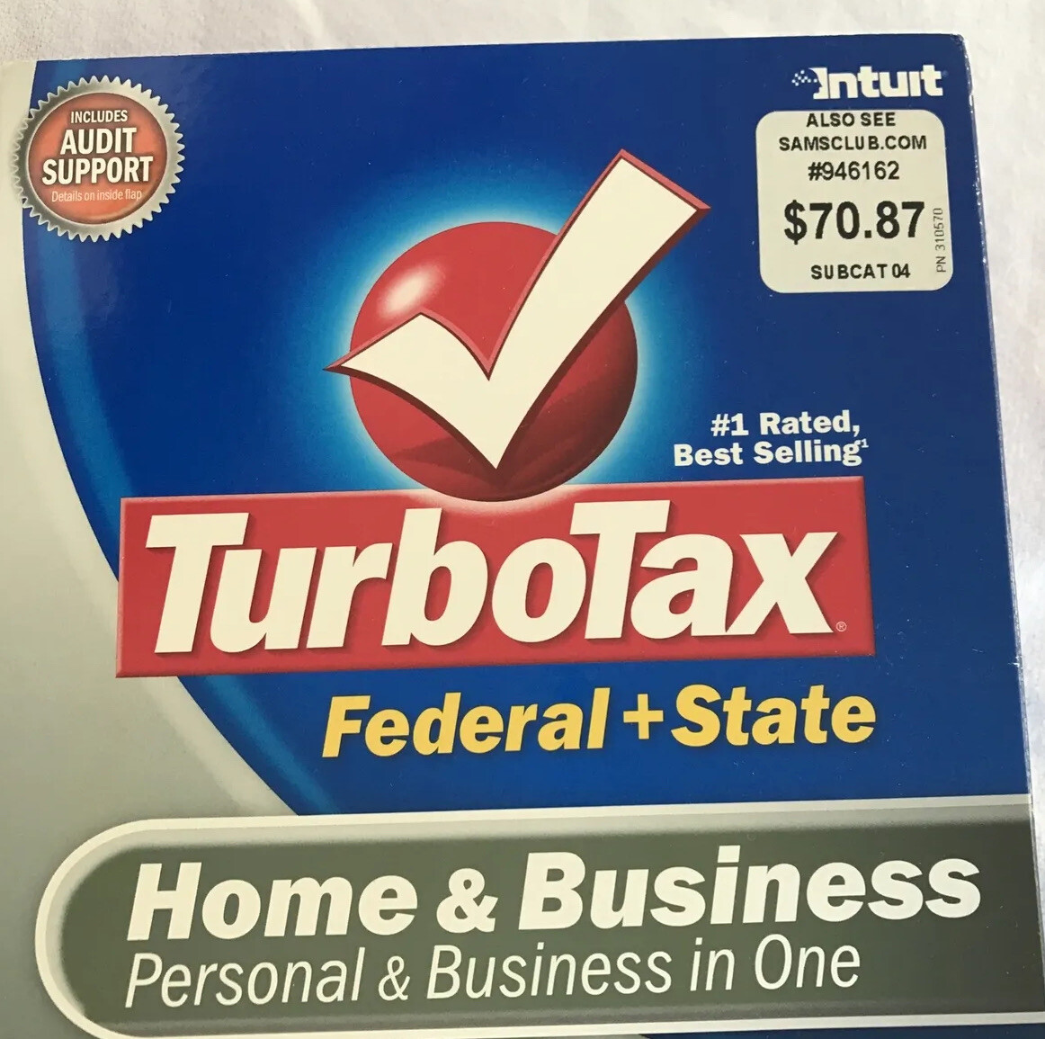 2007 Intuit TurboTax Home & Business Schedule C Federal + State Windows & Mac CD