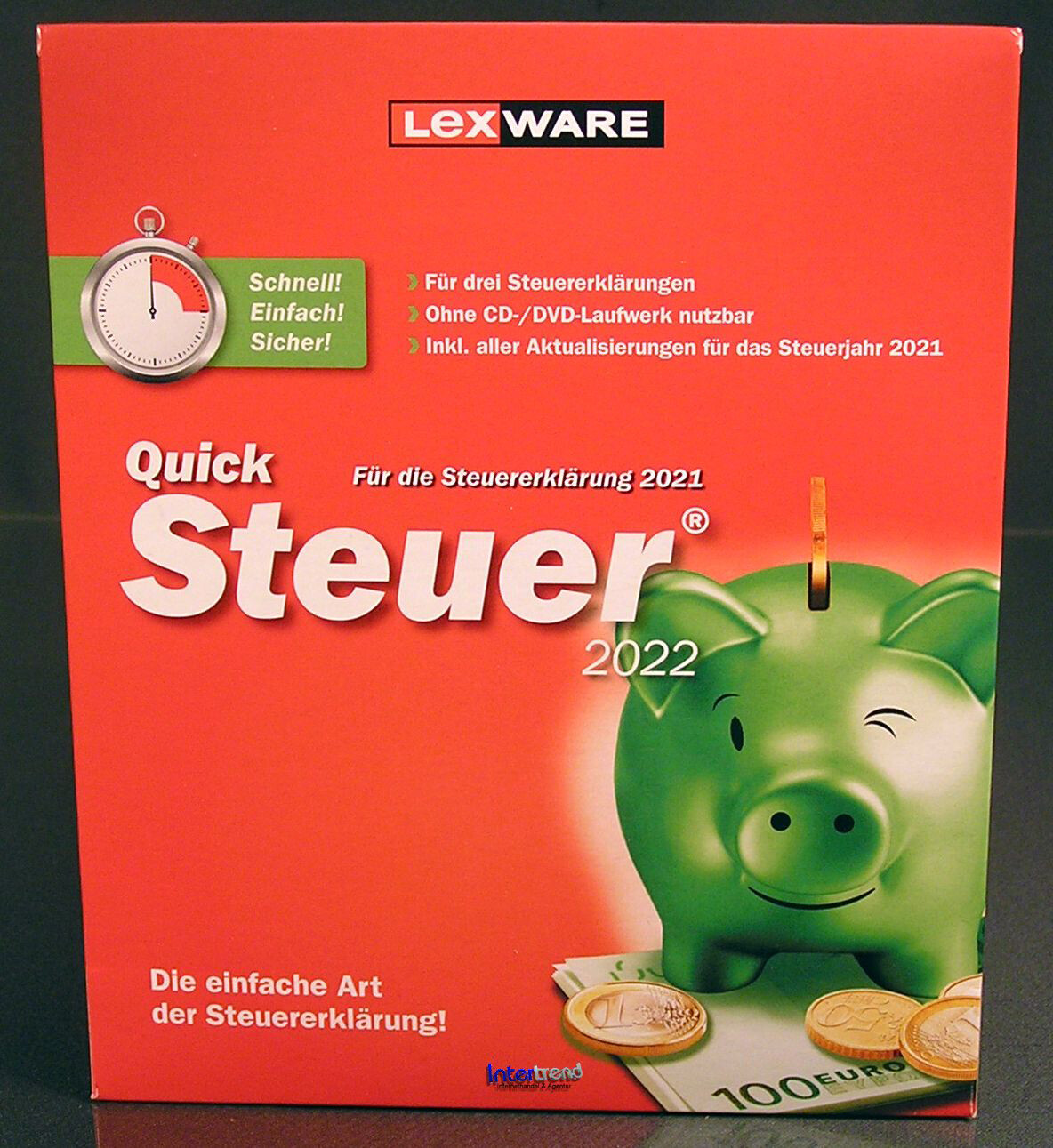 Lexware QuickTax 2022 Full Version Box, CD, Manual (PDF) Tax Year 2021 NEW