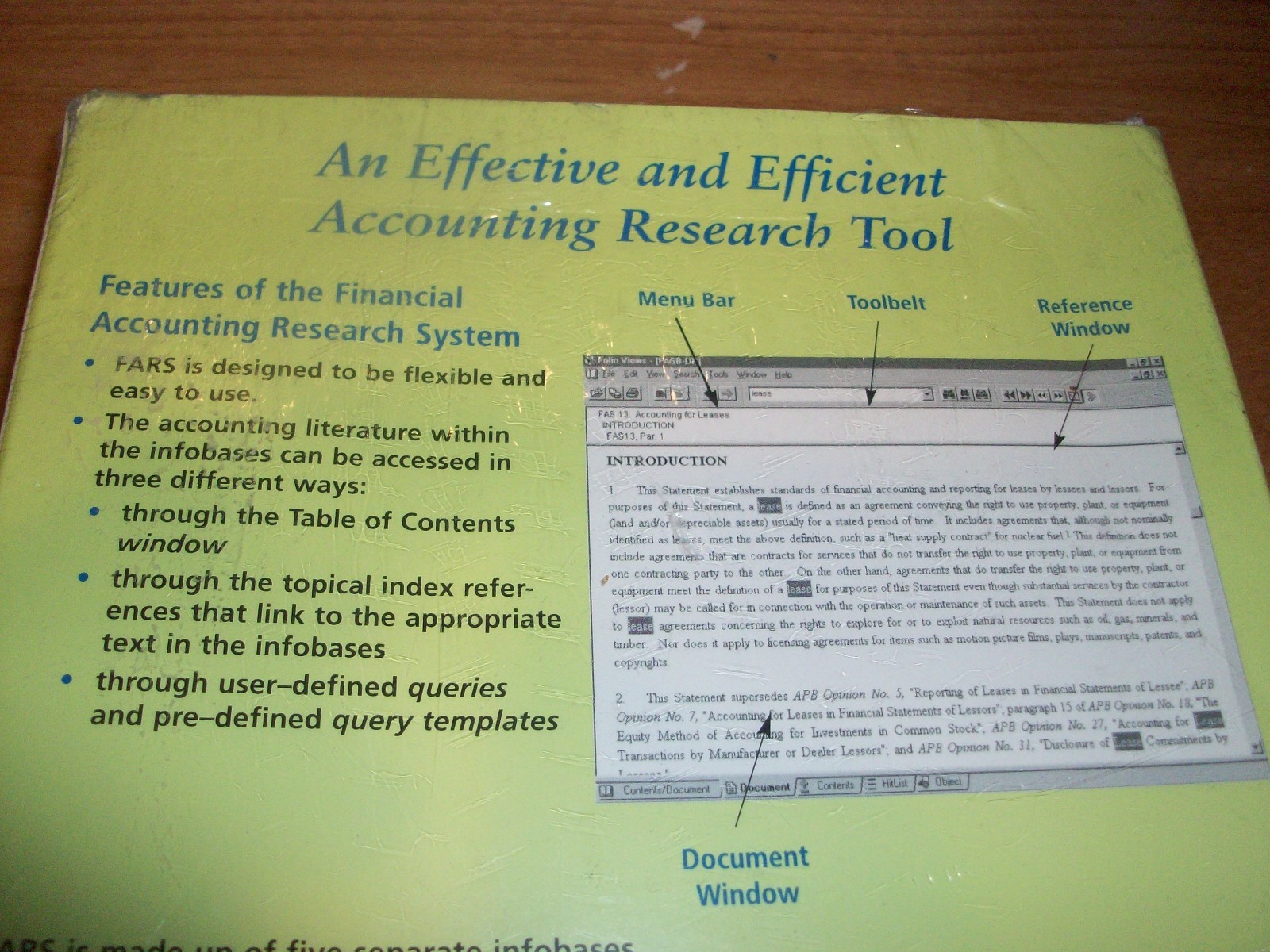 Financial Accounting Research System 2005 Educational Version CD ROM WINDOWS NEW