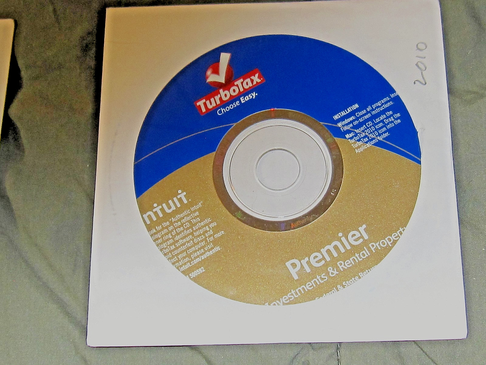 Turbotax cd’s, years 1997-2016 (missing 2000, 2011, 2012, and 2015)