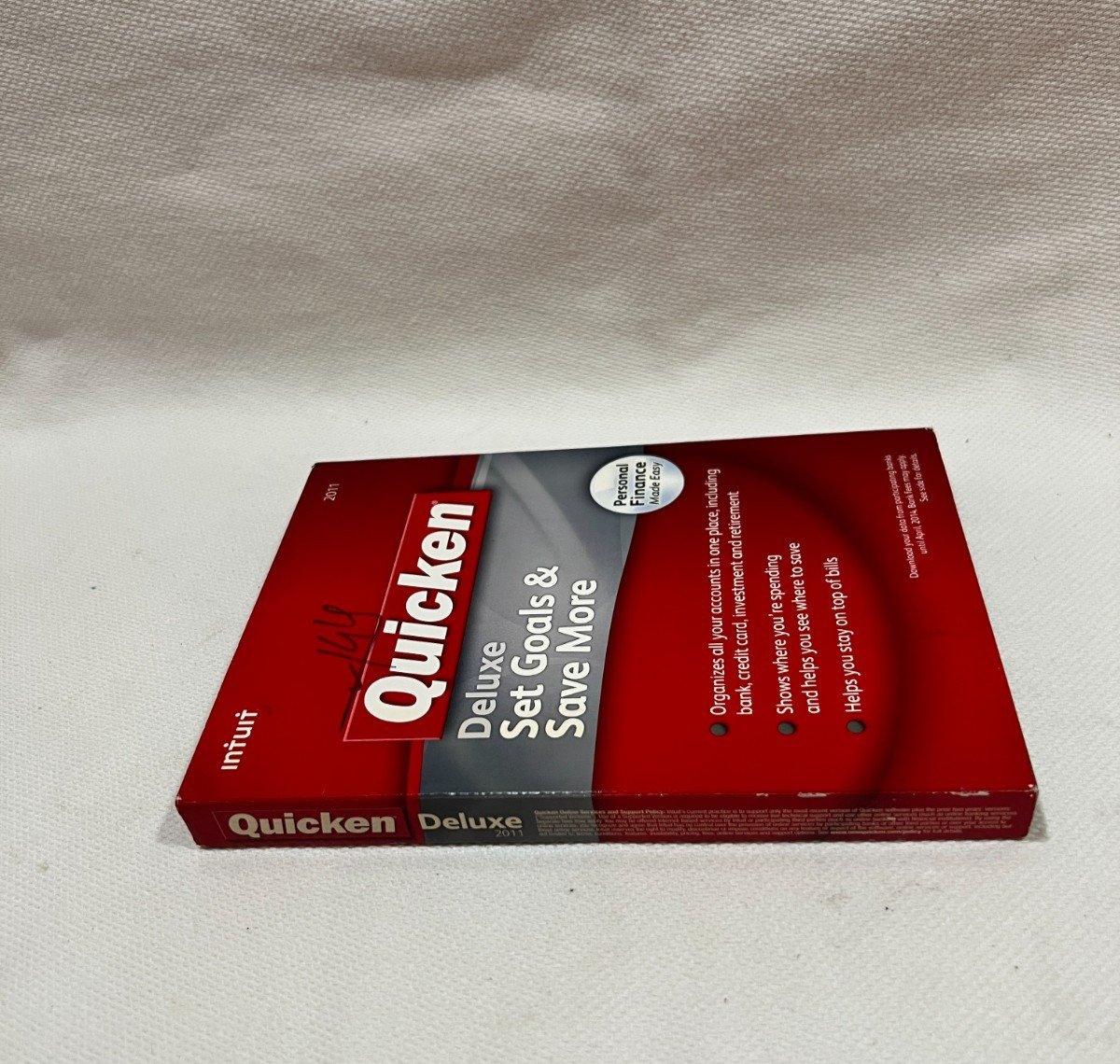 Intuit Quicken Deluxe 2011 for Windows XP SP2/Vista/7 NOT FOR Win 10/11