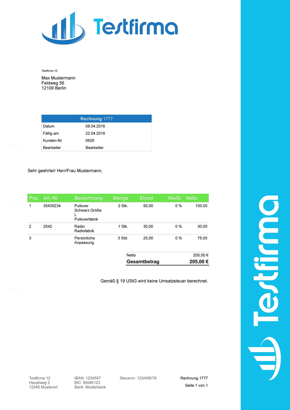 Rechnungsprogramm Software, Rechnungen einfach erstellen & per E-Mail versenden