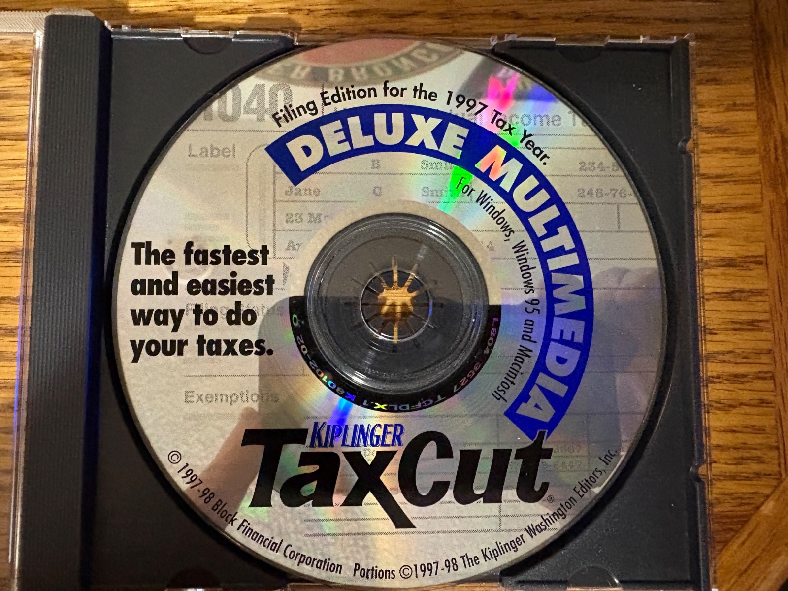 Kiplinger TaxCut Deluxe 1997 Software in Jewel Case