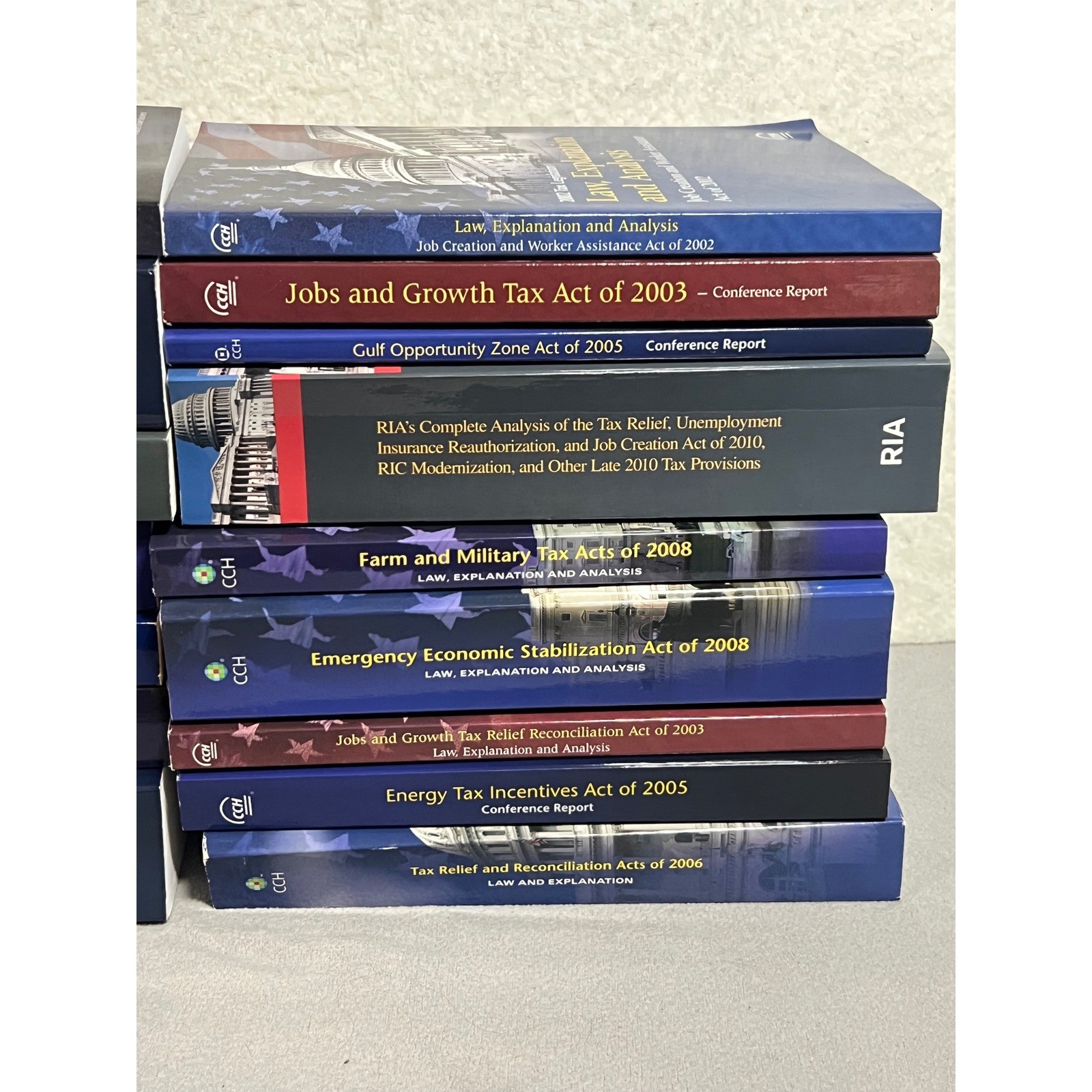 Collection of US Tax Law Explanation and Analysis Books 2000s Legislation