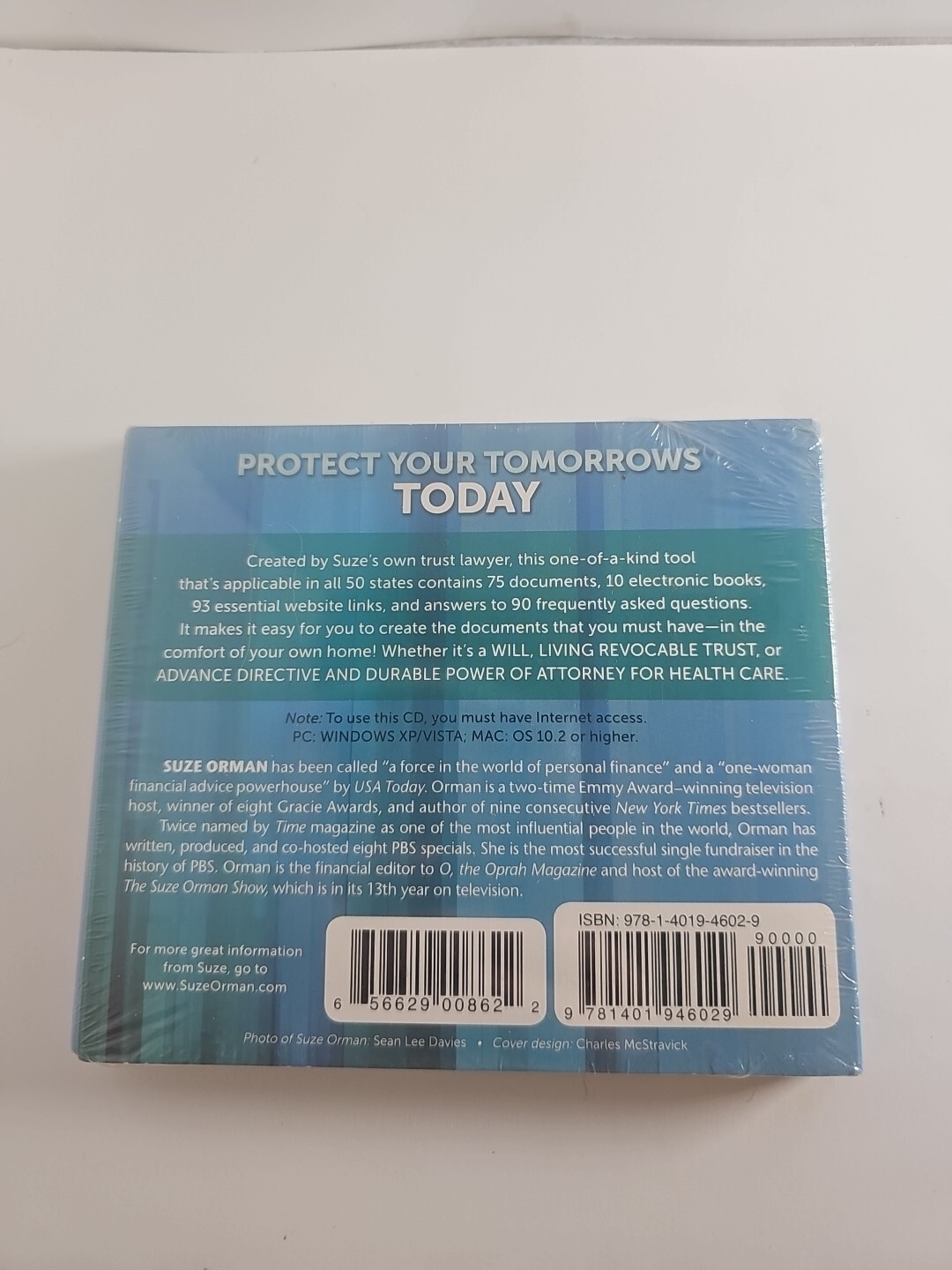 Suze Orman – Protect Your Tomorrows Today (CD-ROM) Brand New Sealed In Plastic!!