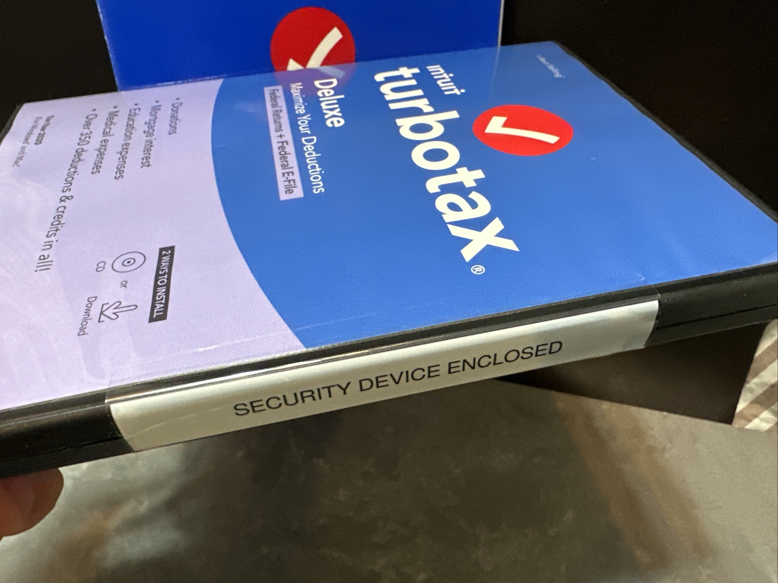 TurboTax DELUXE 2020 Federal Return Efile CD Physical Disc Windows Mac -No State