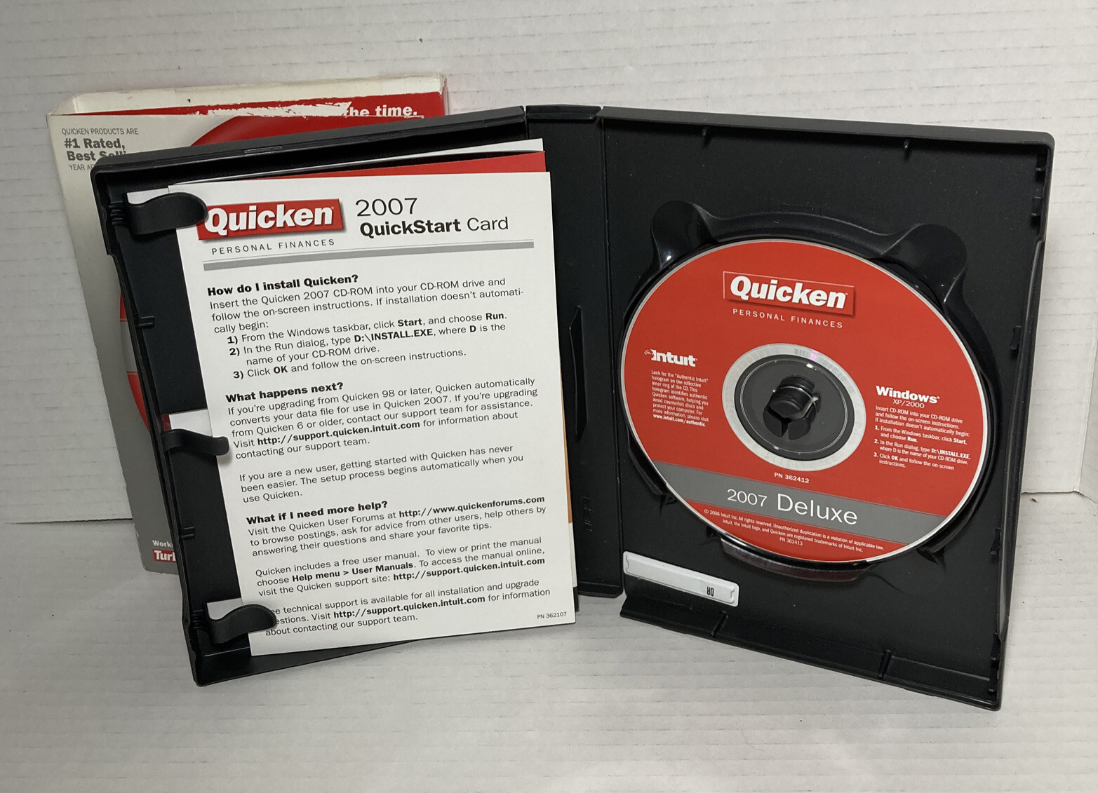 Intuit Quicken Deluxe 2007 For Windows XP