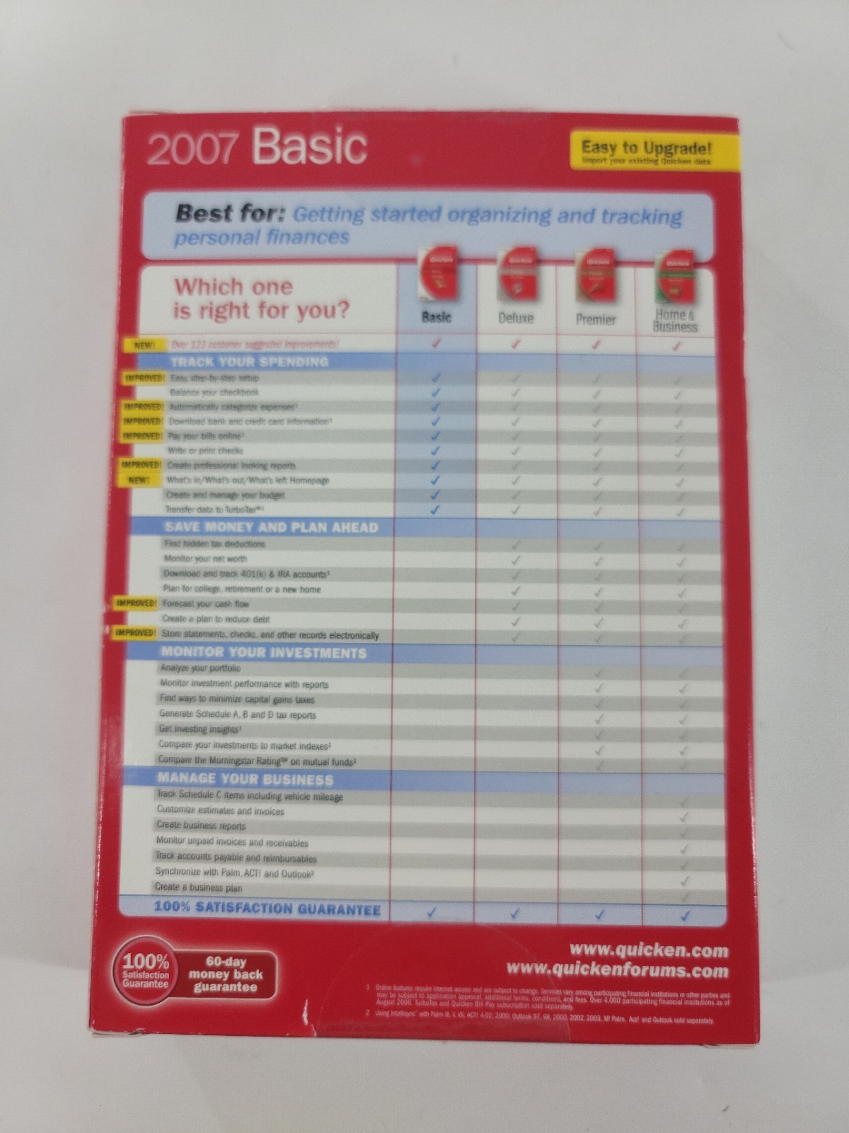 Quicken 2007 Basic Personal Finance Software CD – Windows XP/2000 (Intuit)