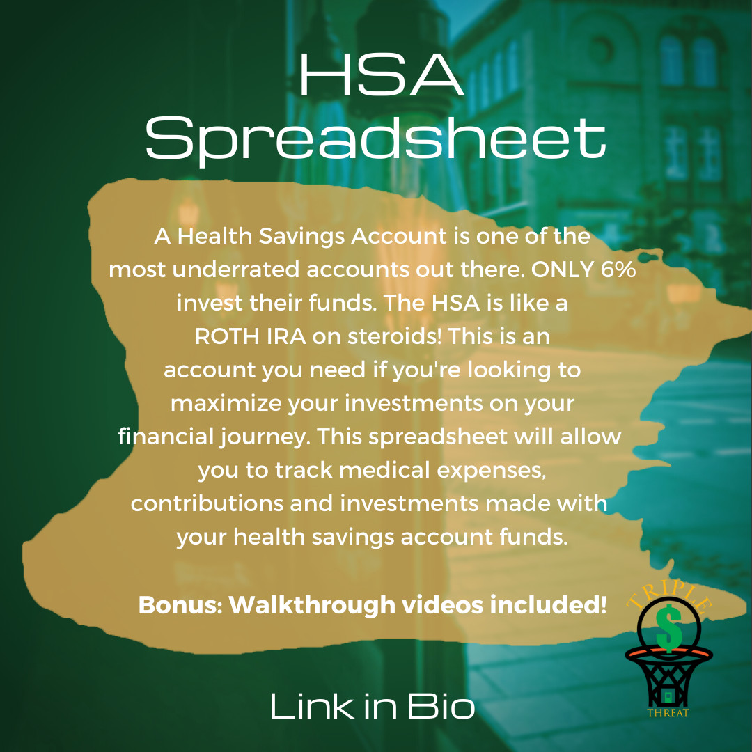 Health Savings Account Spreadsheet | Excel Template | Medical Expense Tracker