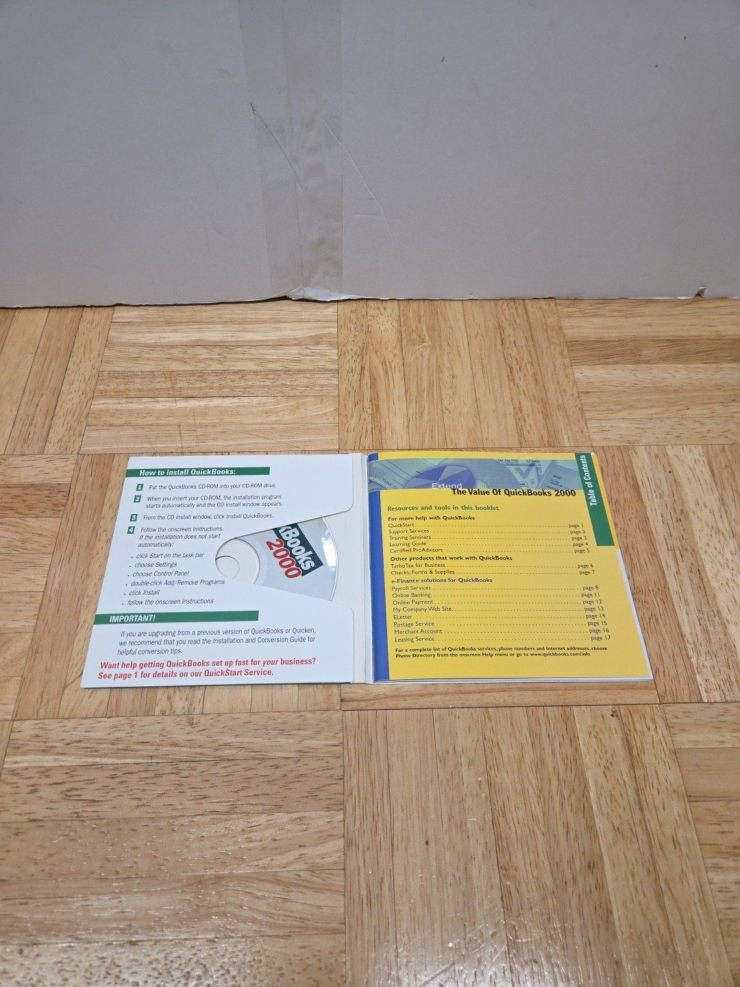 Quicken Intuit QuickBooks 2000 Accounting Software CD-ROM Windows – Complete
