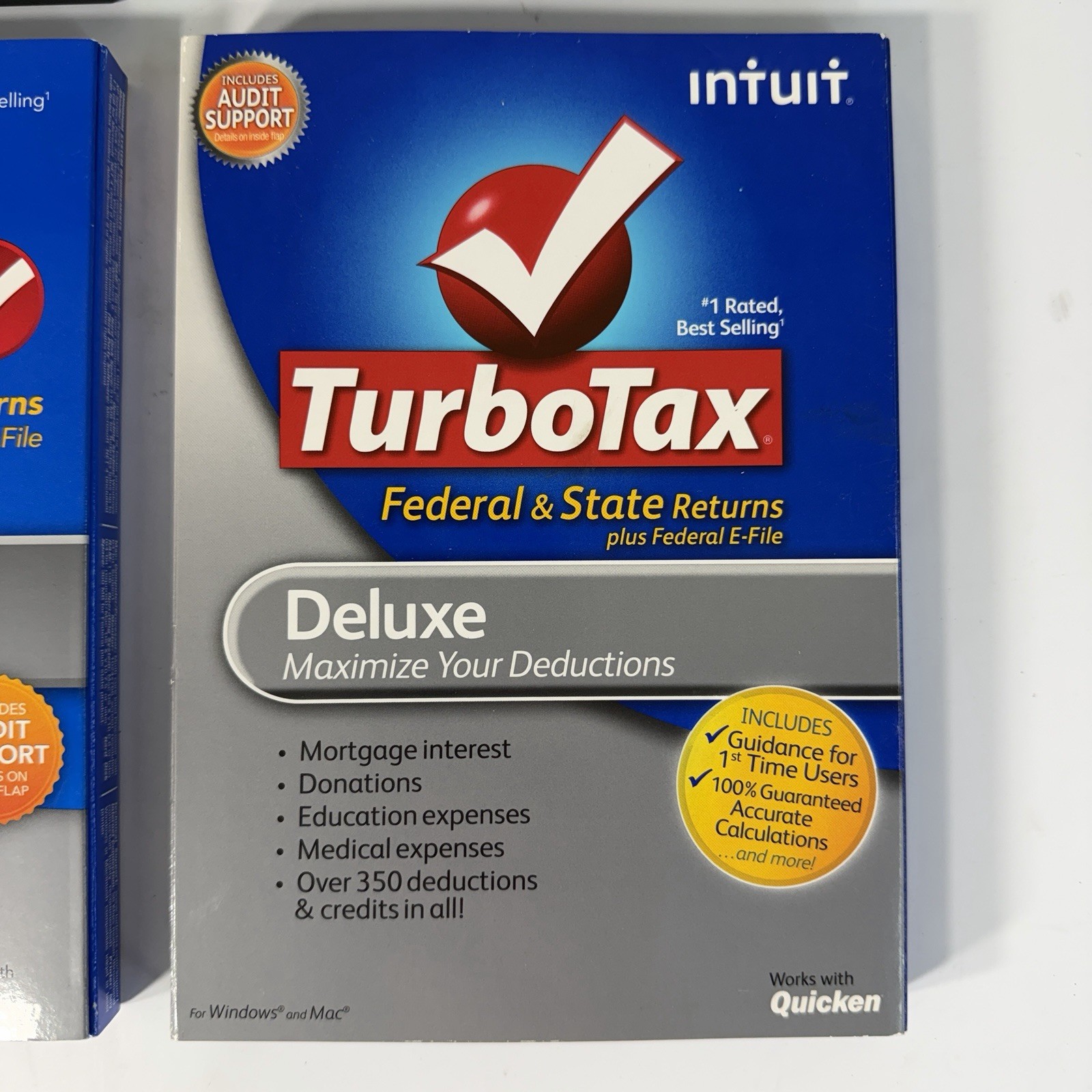 Intuit Turbo Tax Deluxe Business Federal Sate 2011, 2012, 2013, 2015, 2018 Lot 6