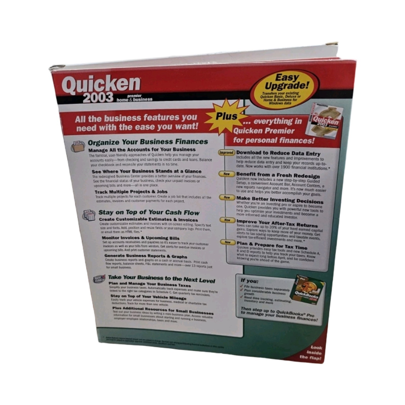 2003 Quicken Premier Home & Business Personal Finance Software PC CD-ROM Intuit
