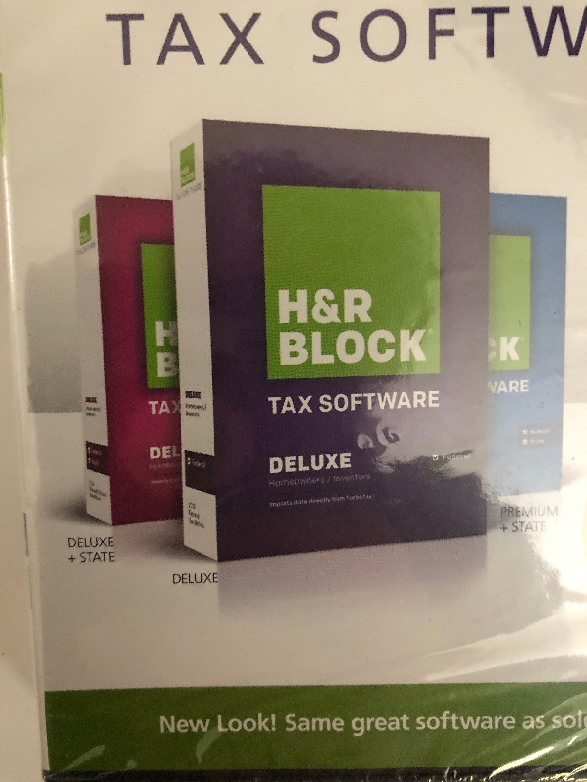 H & R Block One-Stop Shopping Tax Software 2013 Tax Year-RARE-SHIP N 24 HRS-NEW