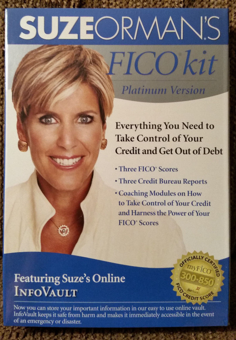 Suze Orman Platinum Fico Kit and Insurance Kit. 2 financial tools. New – sealed.